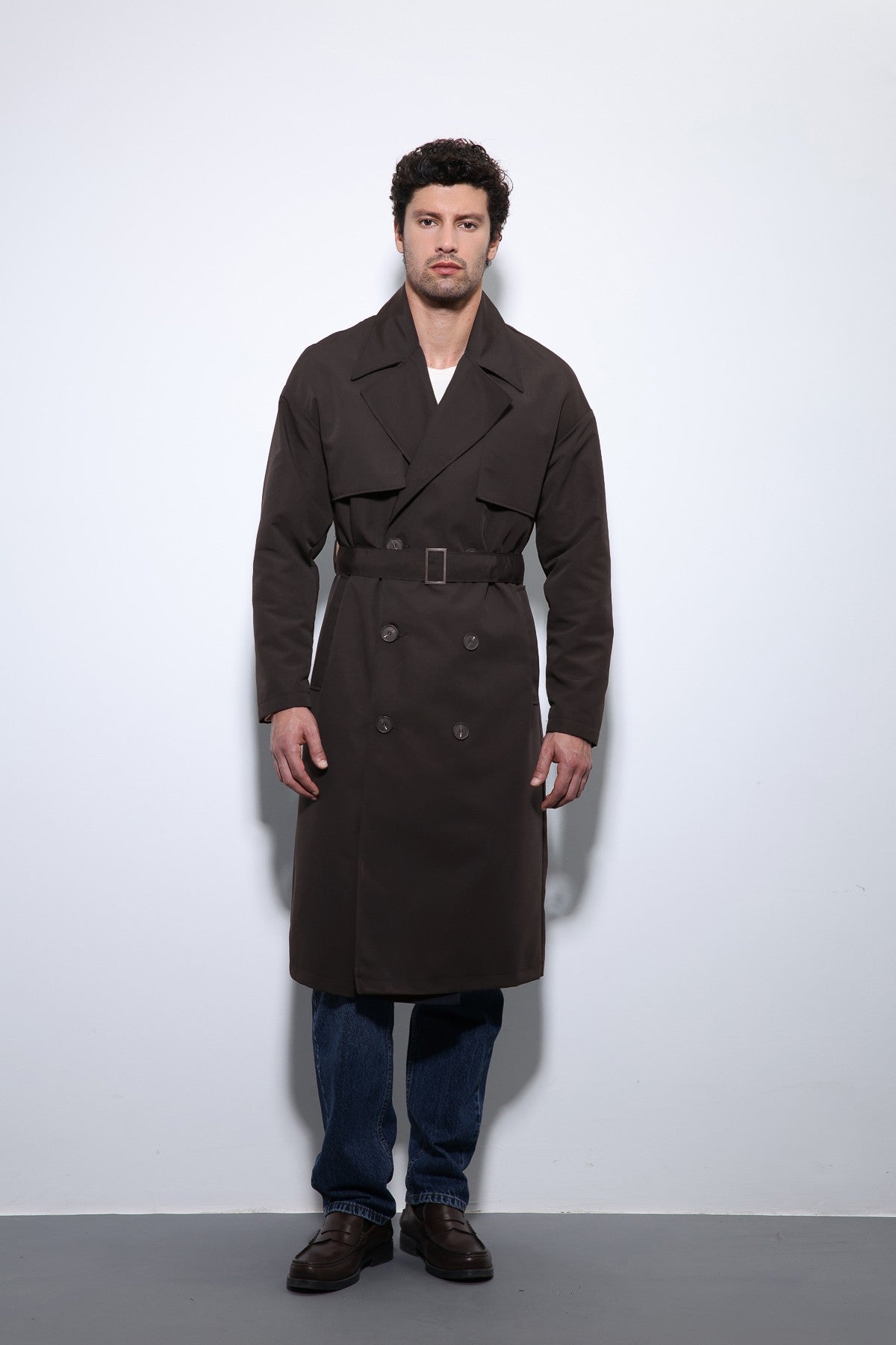 Antioch Cross-Over Belted Trench Coat