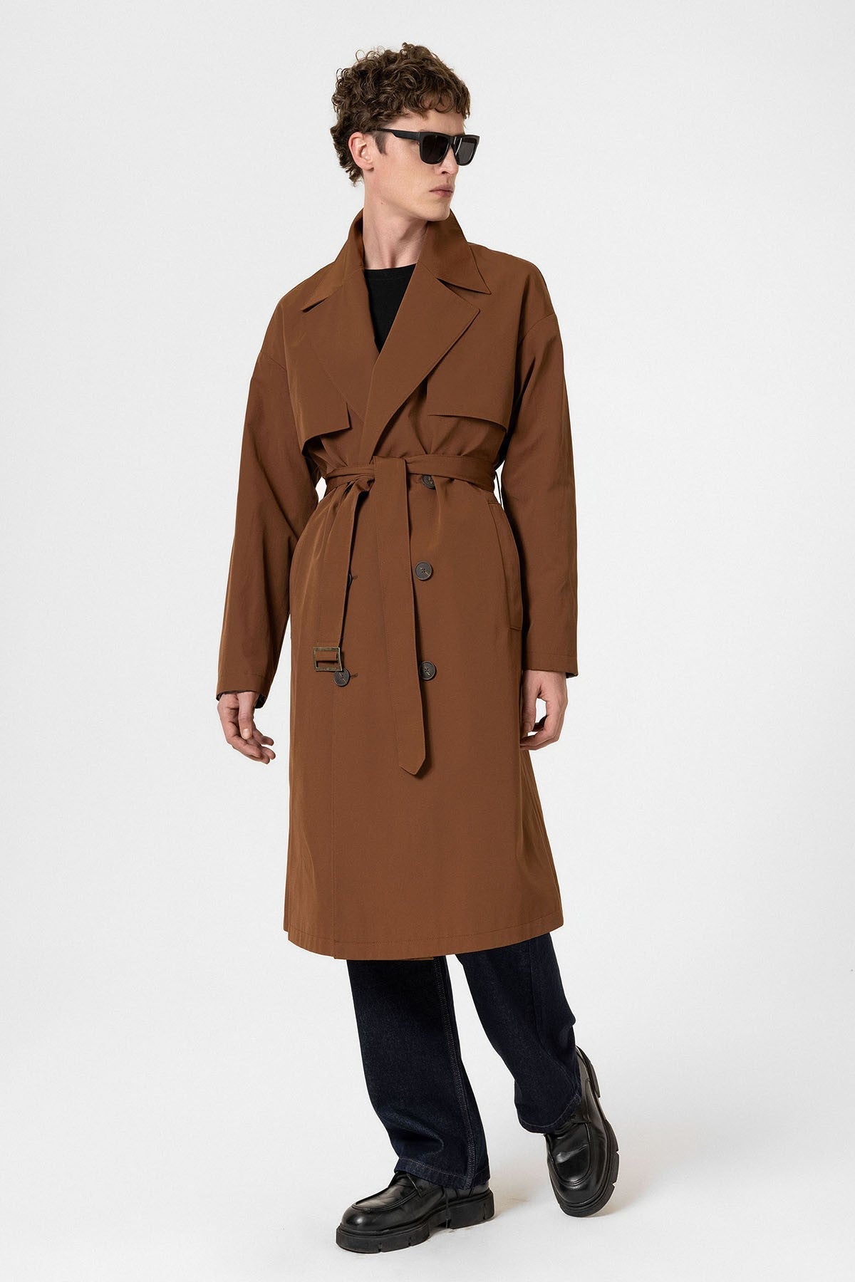 Antioch Cross-Over Belted Trench Coat