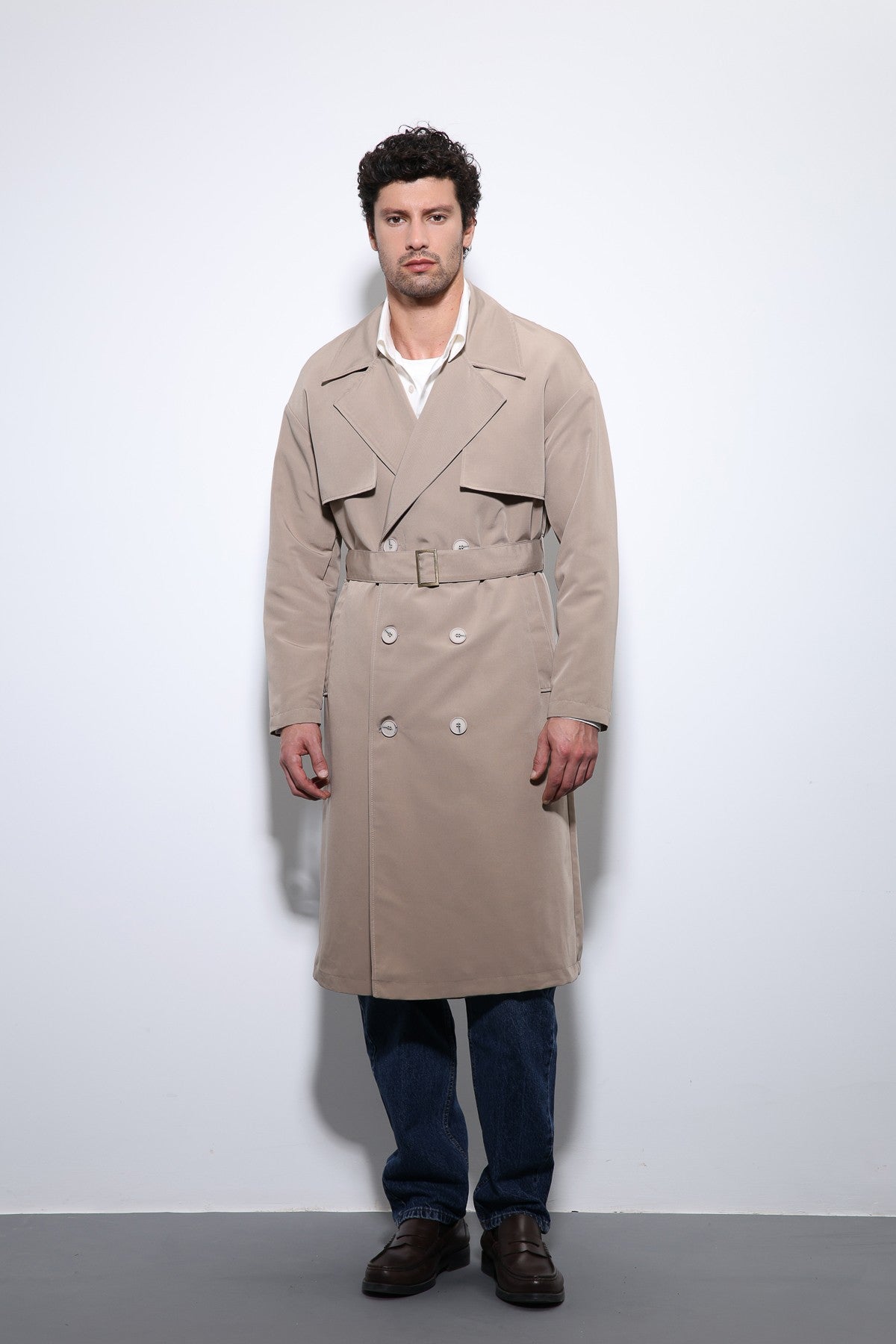 Antioch Cross-Over Belted Trench Coat