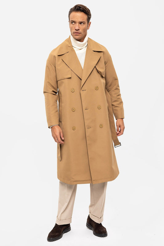 Antioch Cross-Over Belted Trench Coat
