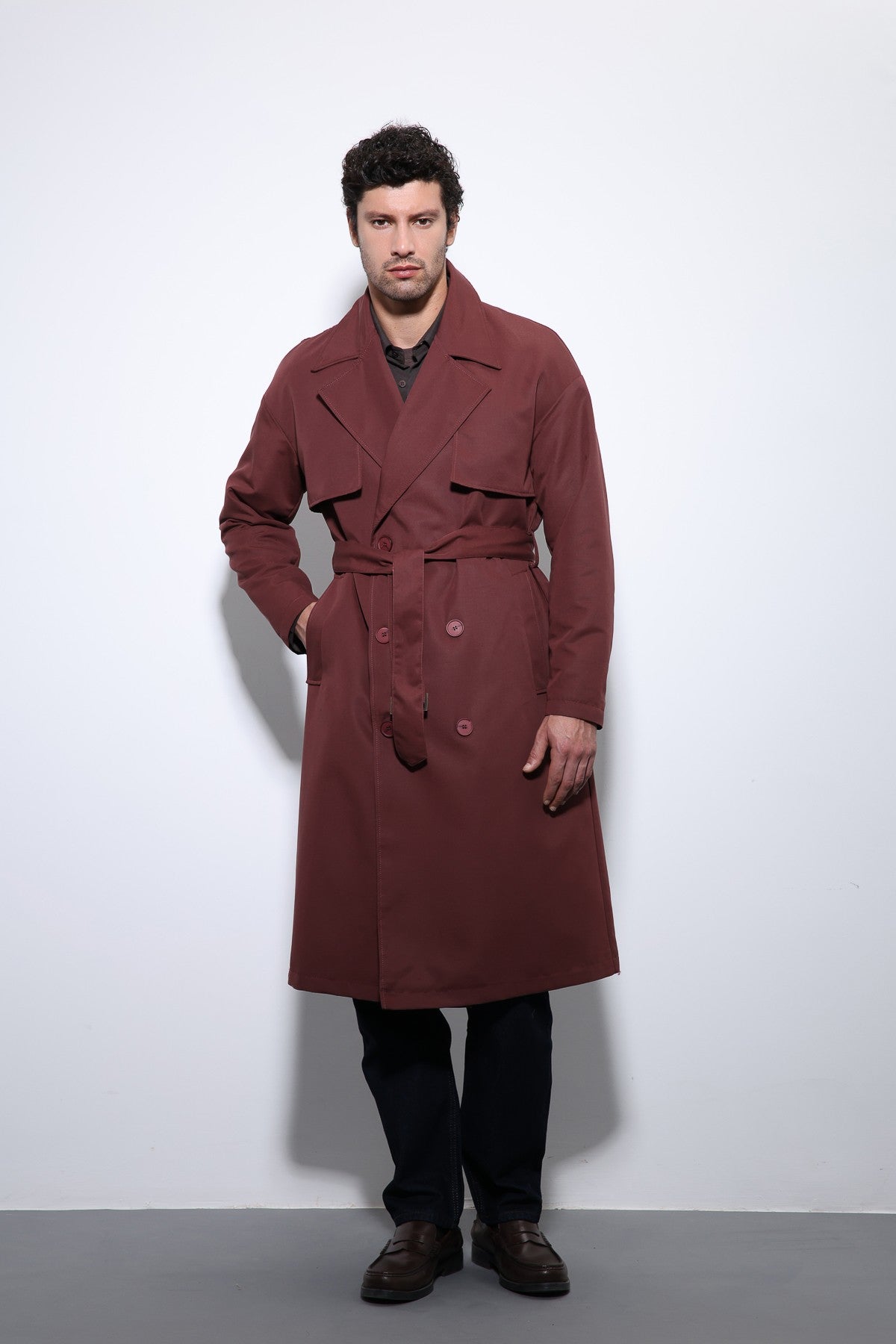 Antioch Cross-Over Belted Trench Coat