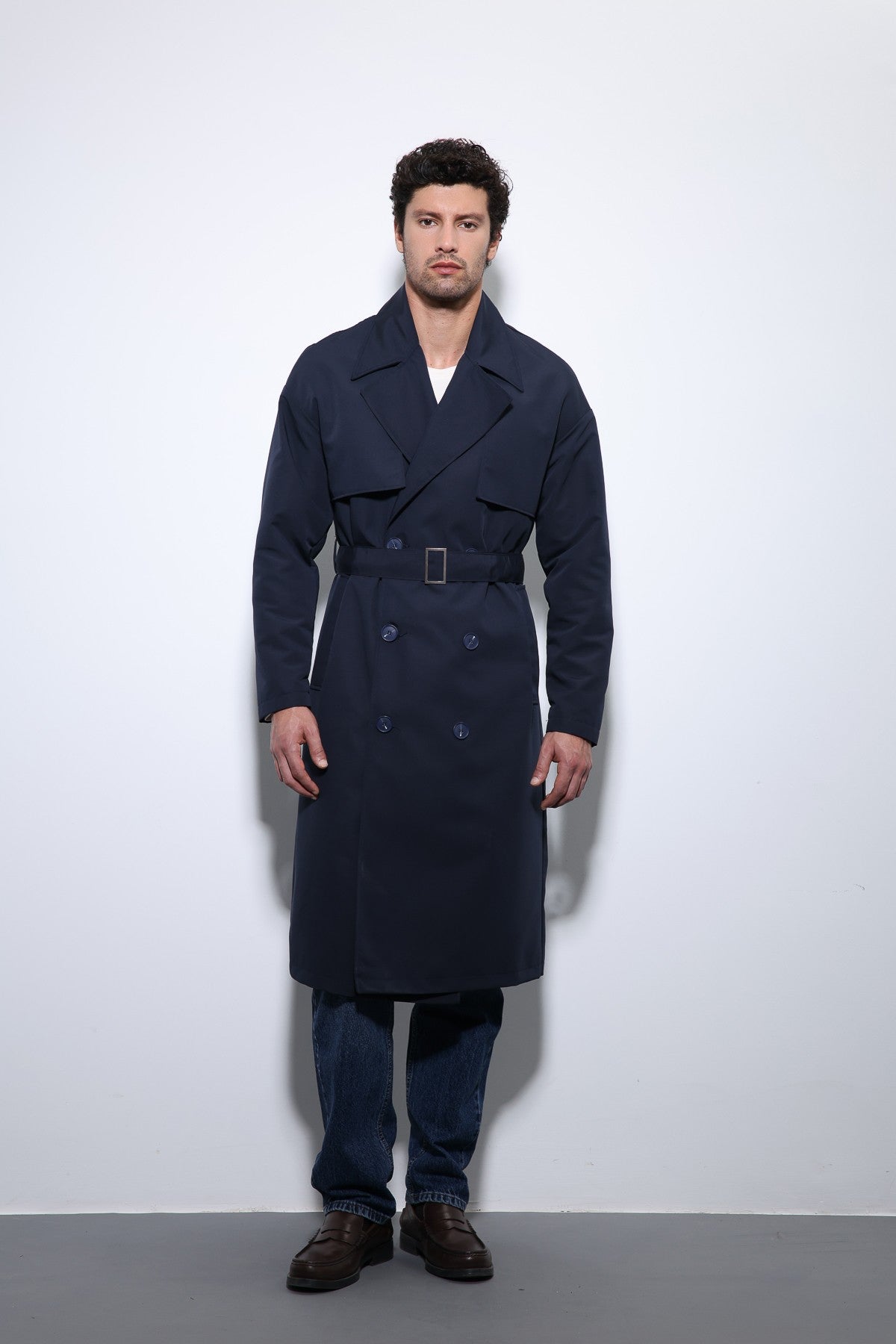 Antioch Cross-Over Belted Trench Coat