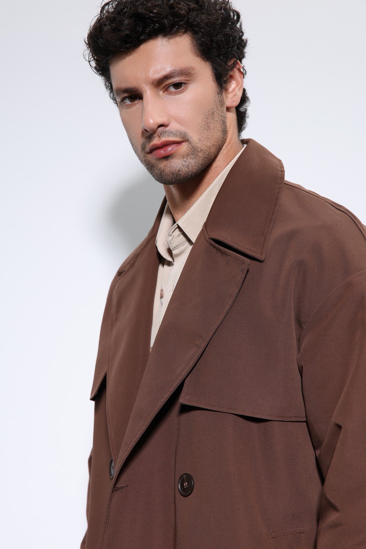 Antioch Cross-Over Belted Trench Coat