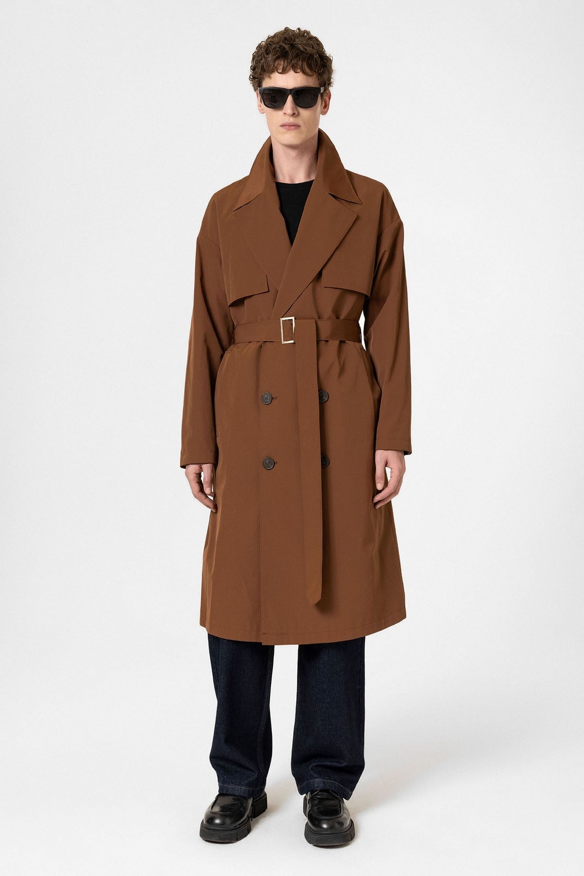 Antioch Cross-Over Belted Trench Coat