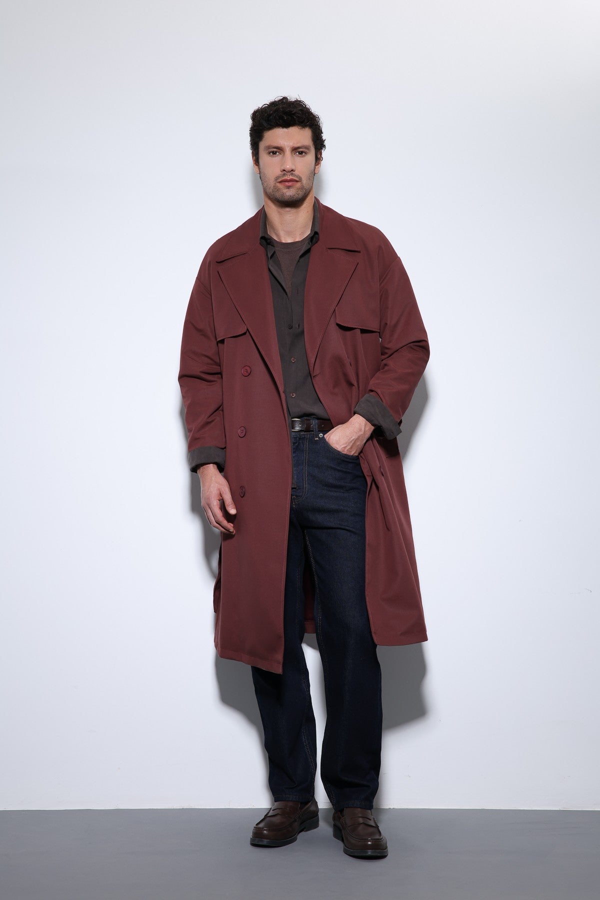 Antioch Cross-Over Belted Trench Coat