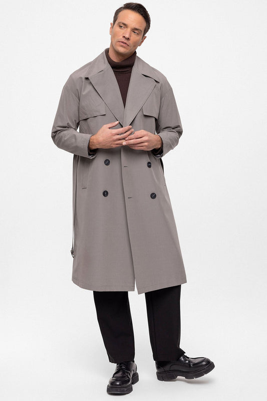 Antioch Cross-Over Belted Trench Coat