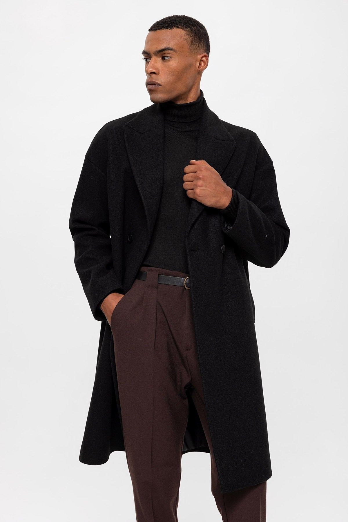 Antioch Oversized Double-Breasted Men's Coat