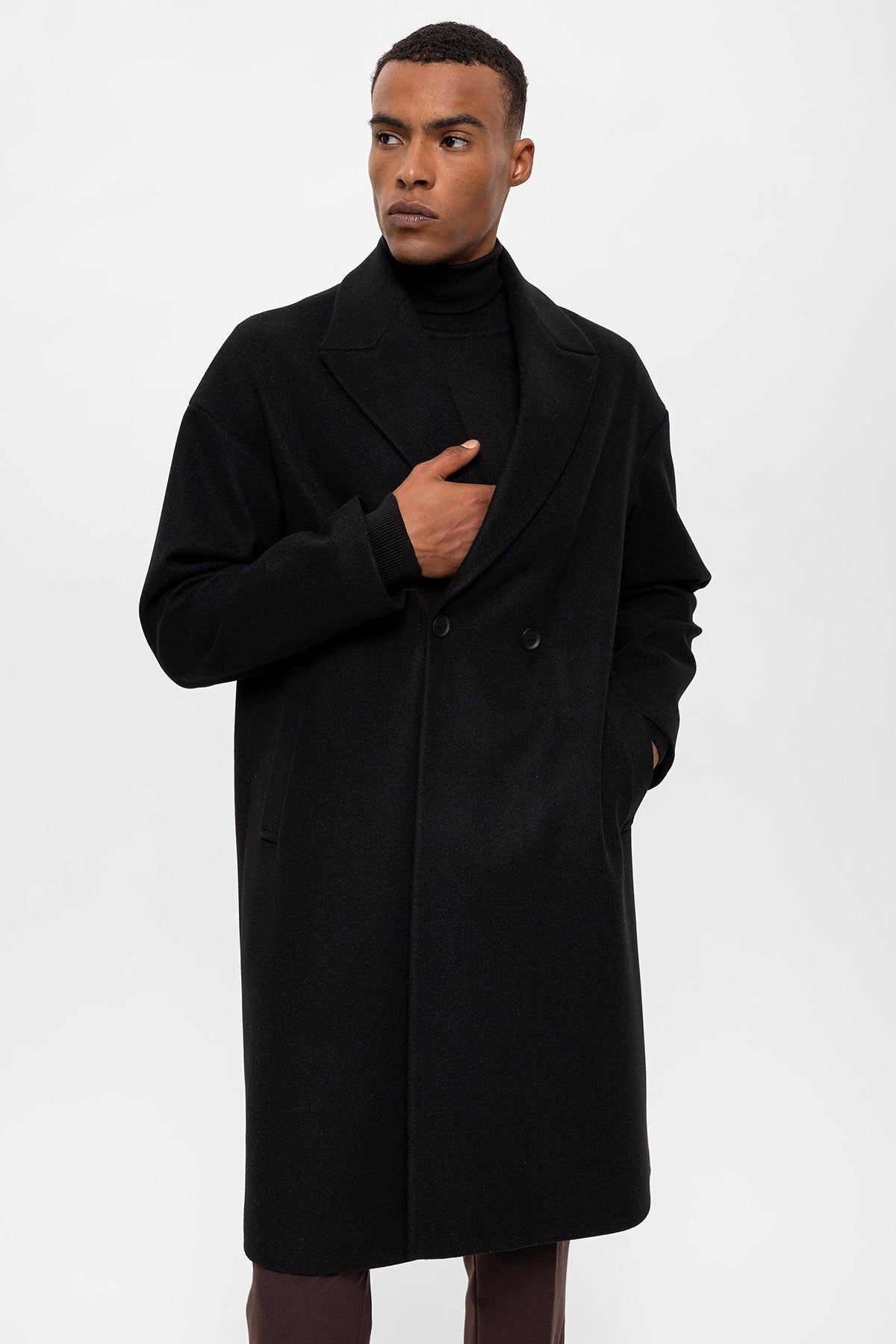 Antioch Oversized Double-Breasted Men's Coat