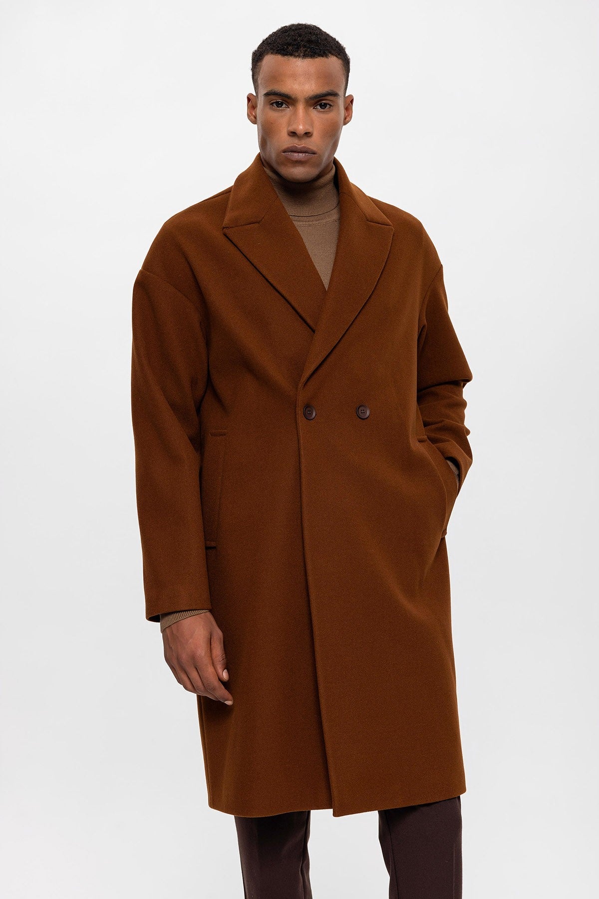 Antioch Oversized Double-Breasted Men's Coat