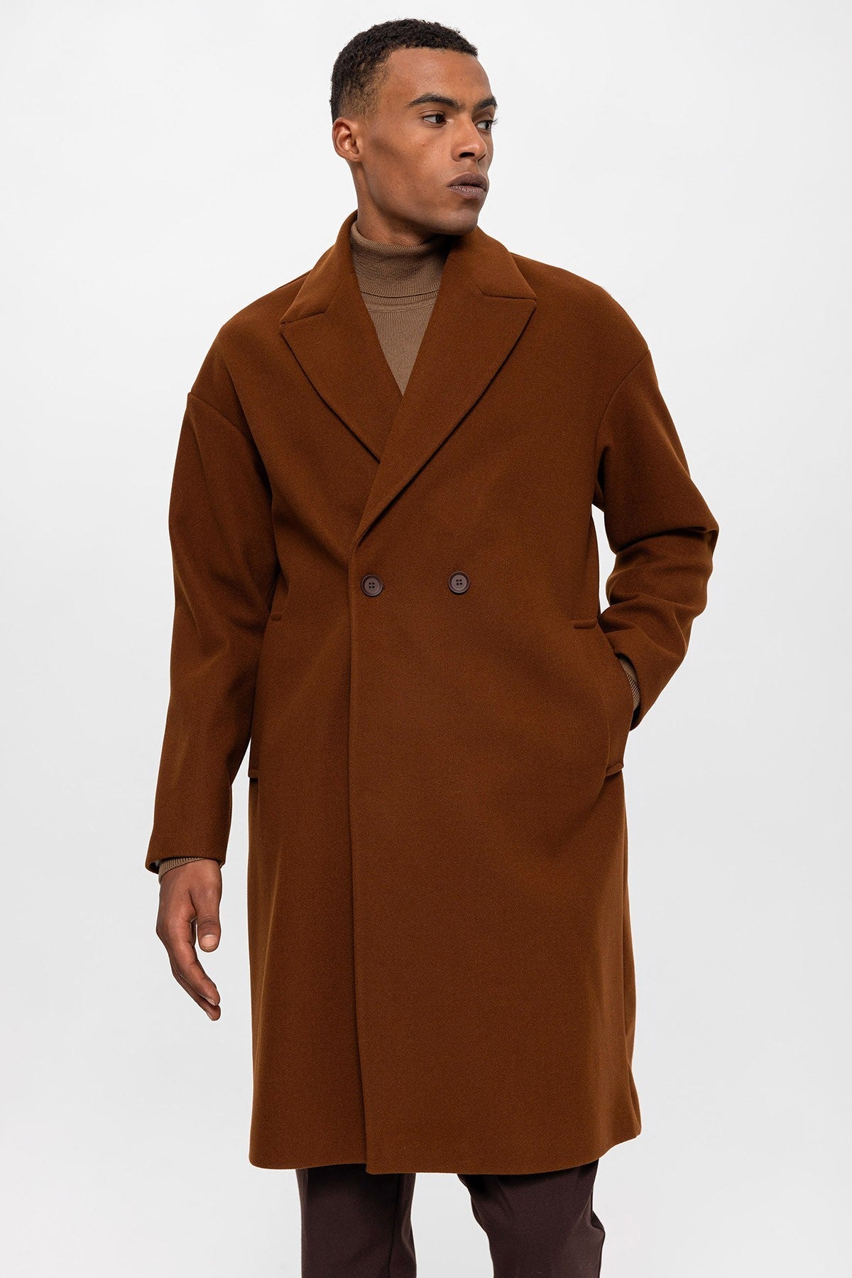 Antioch Oversized Double-Breasted Men's Coat