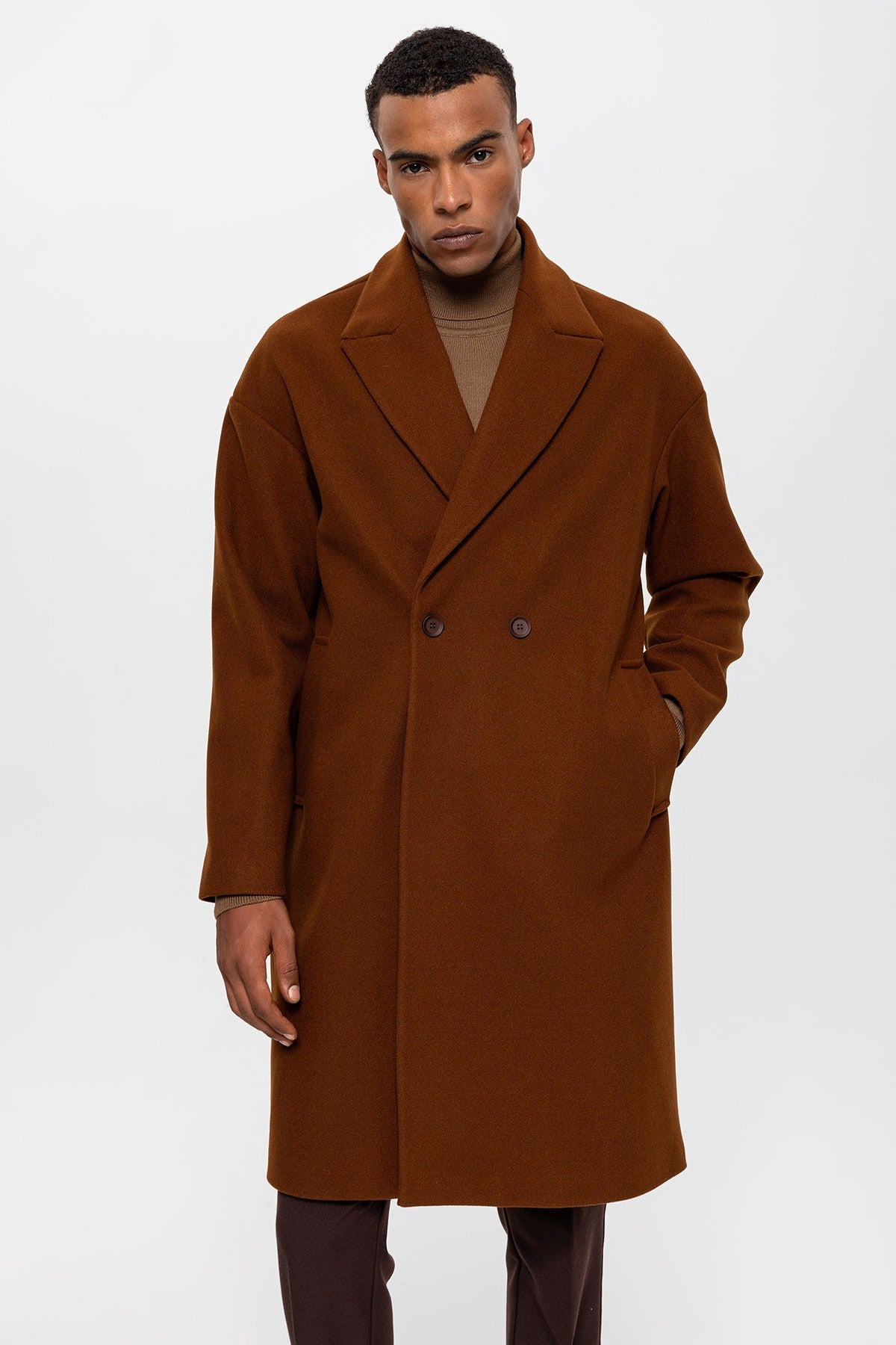 Antioch Oversized Double-Breasted Men's Coat