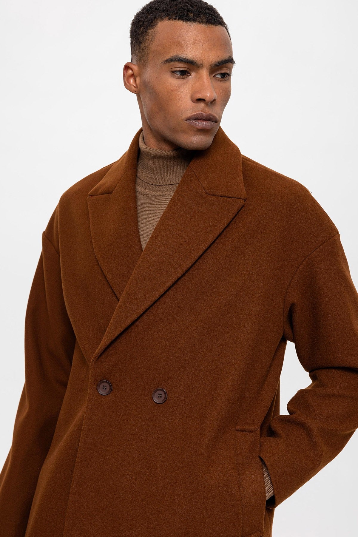 Antioch Oversized Double-Breasted Men's Coat