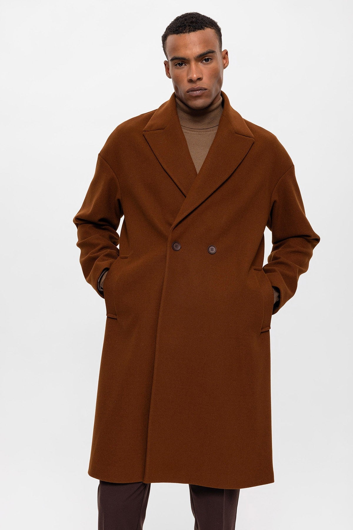 Antioch Oversized Double-Breasted Men's Coat