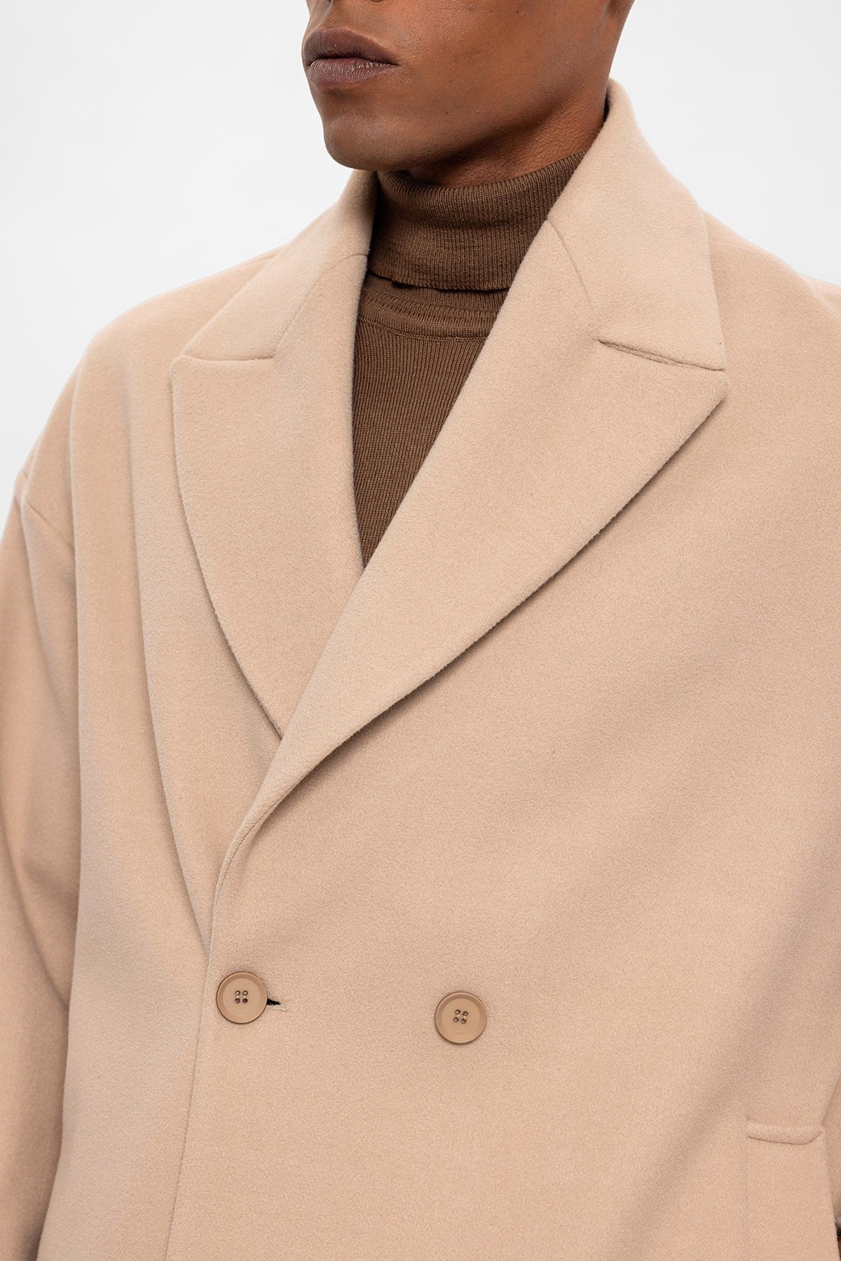 Antioch Oversized Double-Breasted Men's Coat