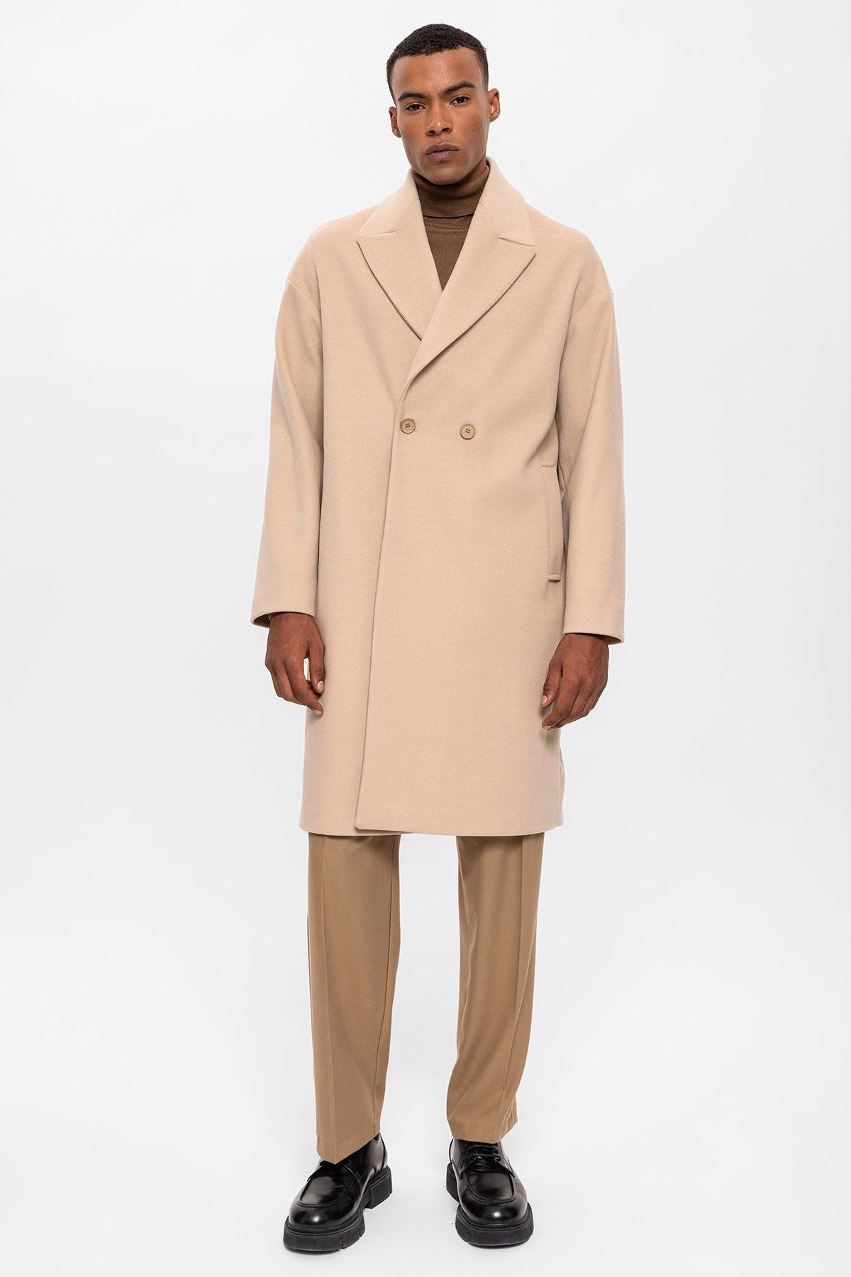 Antioch Oversized Double-Breasted Men's Coat