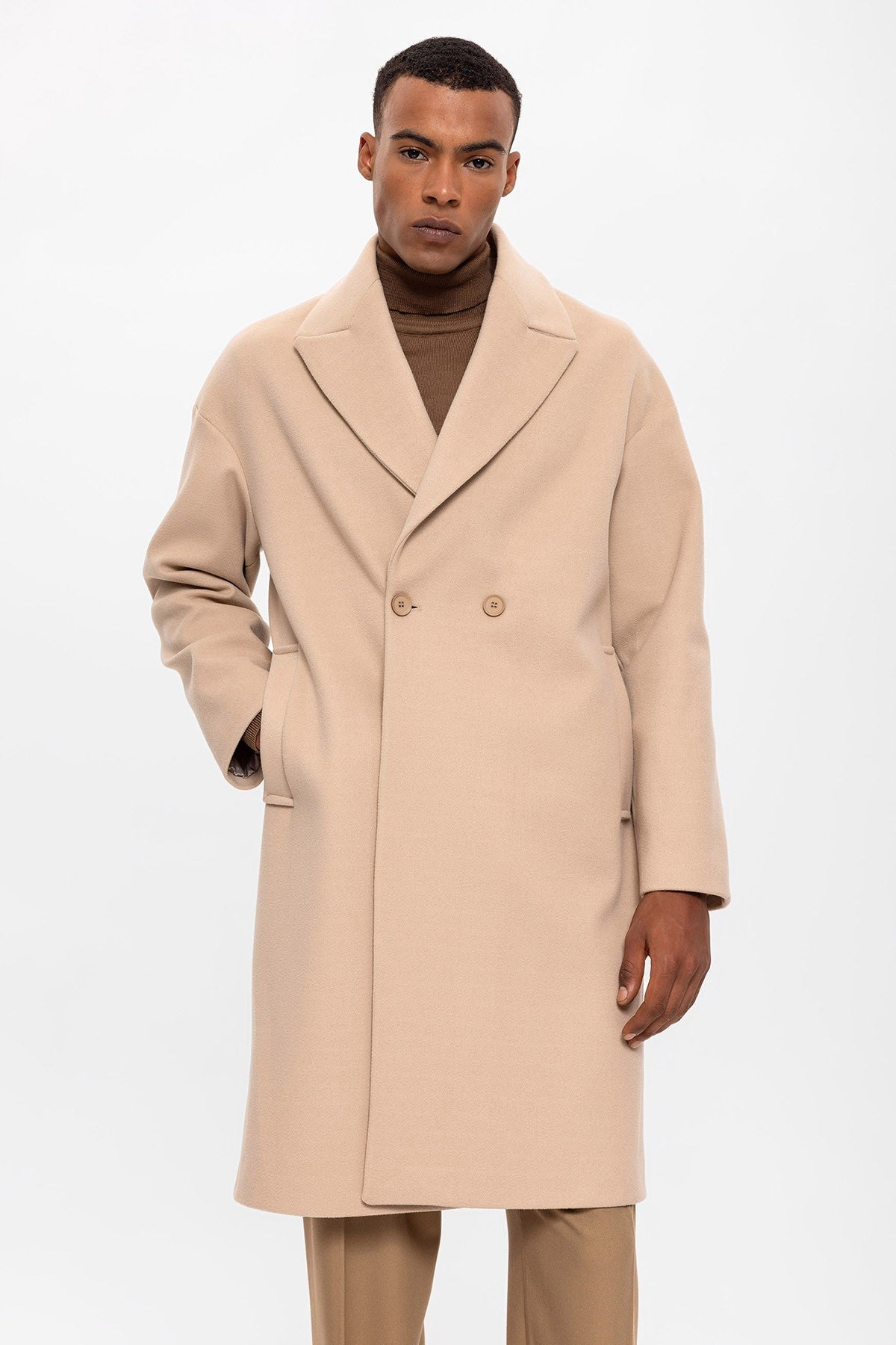 Antioch Oversized Double-Breasted Men's Coat