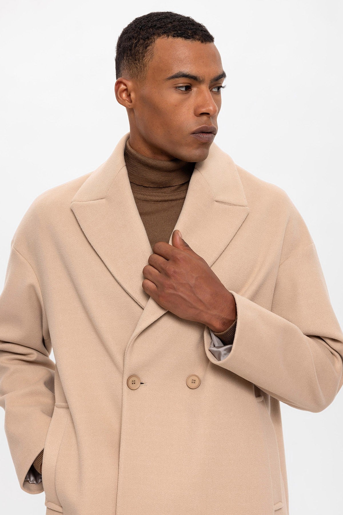 Antioch Oversized Double-Breasted Men's Coat