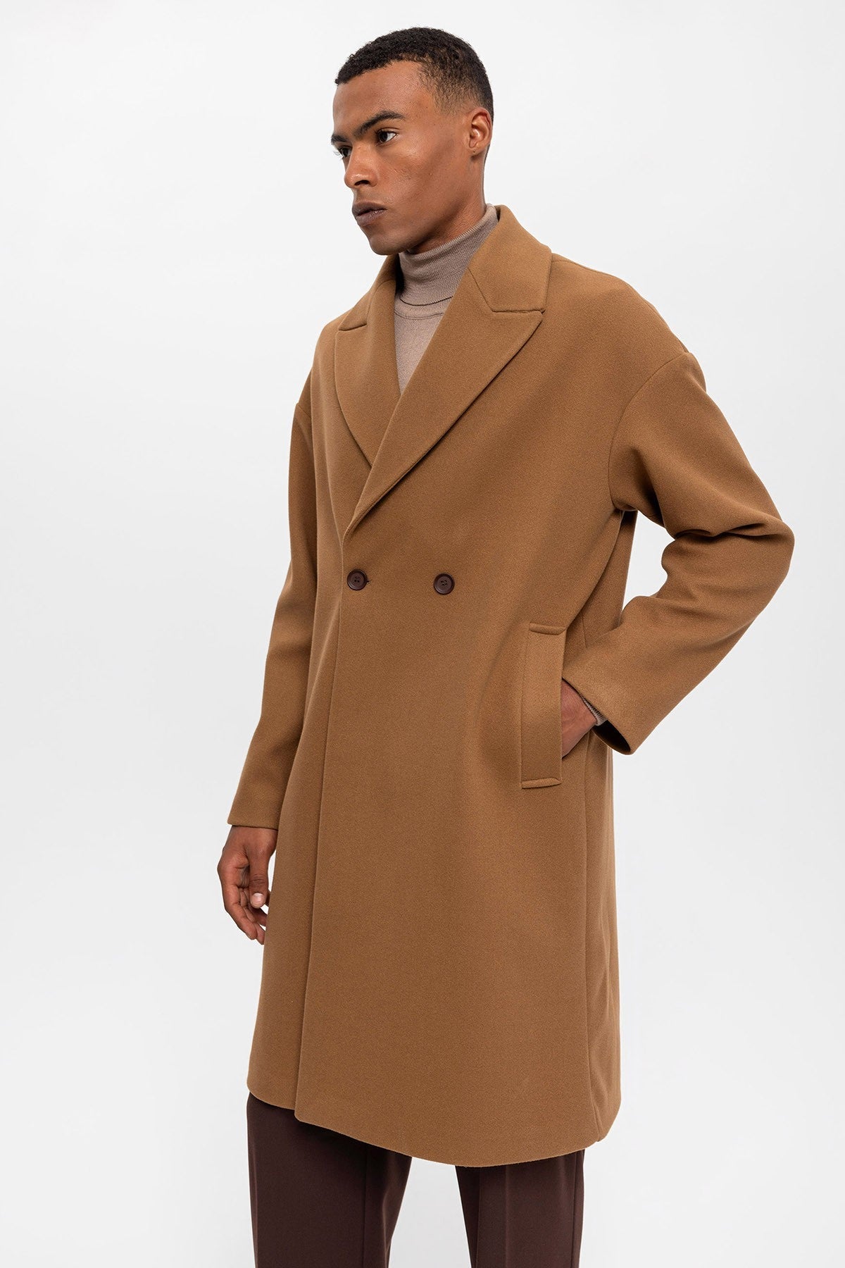 Antioch Oversized Double-Breasted Men's Coat