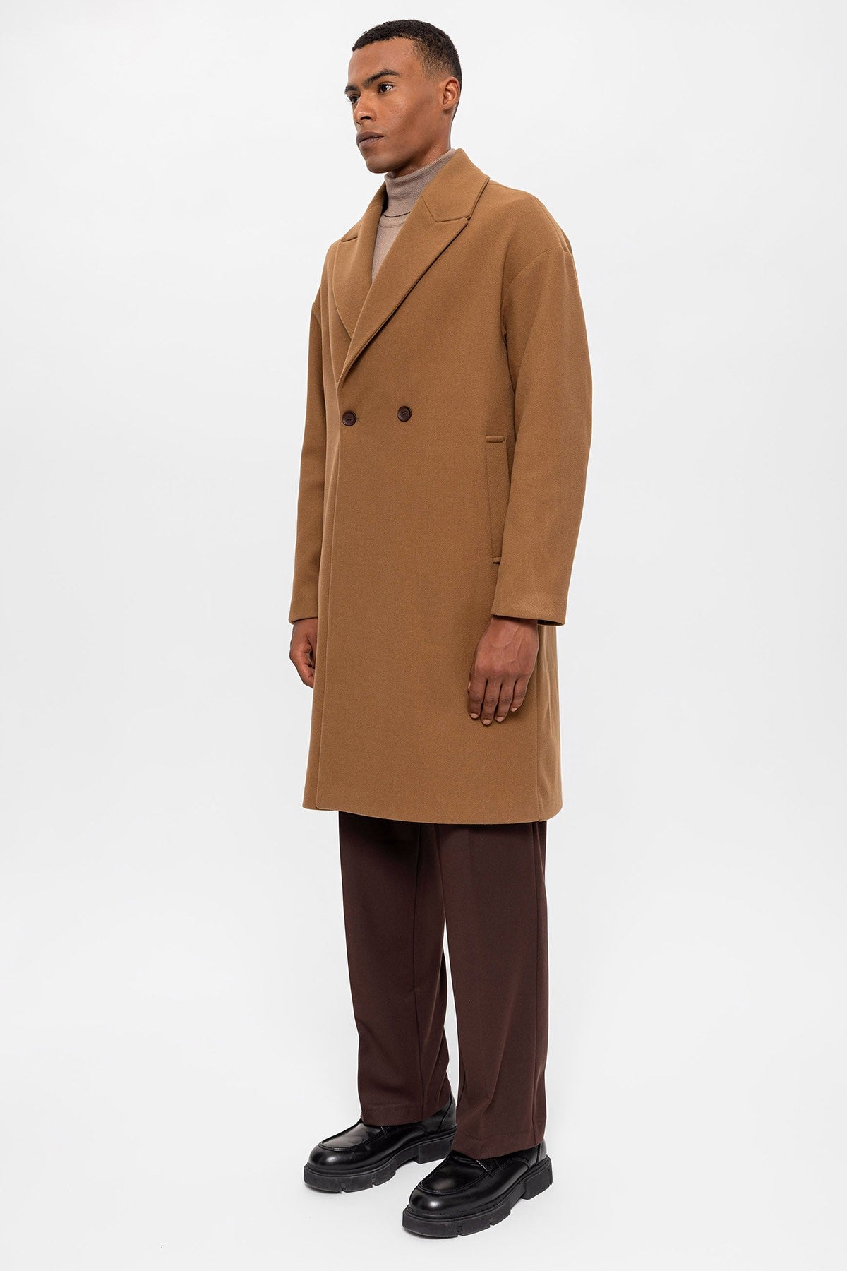 Antioch Oversized Double-Breasted Men's Coat