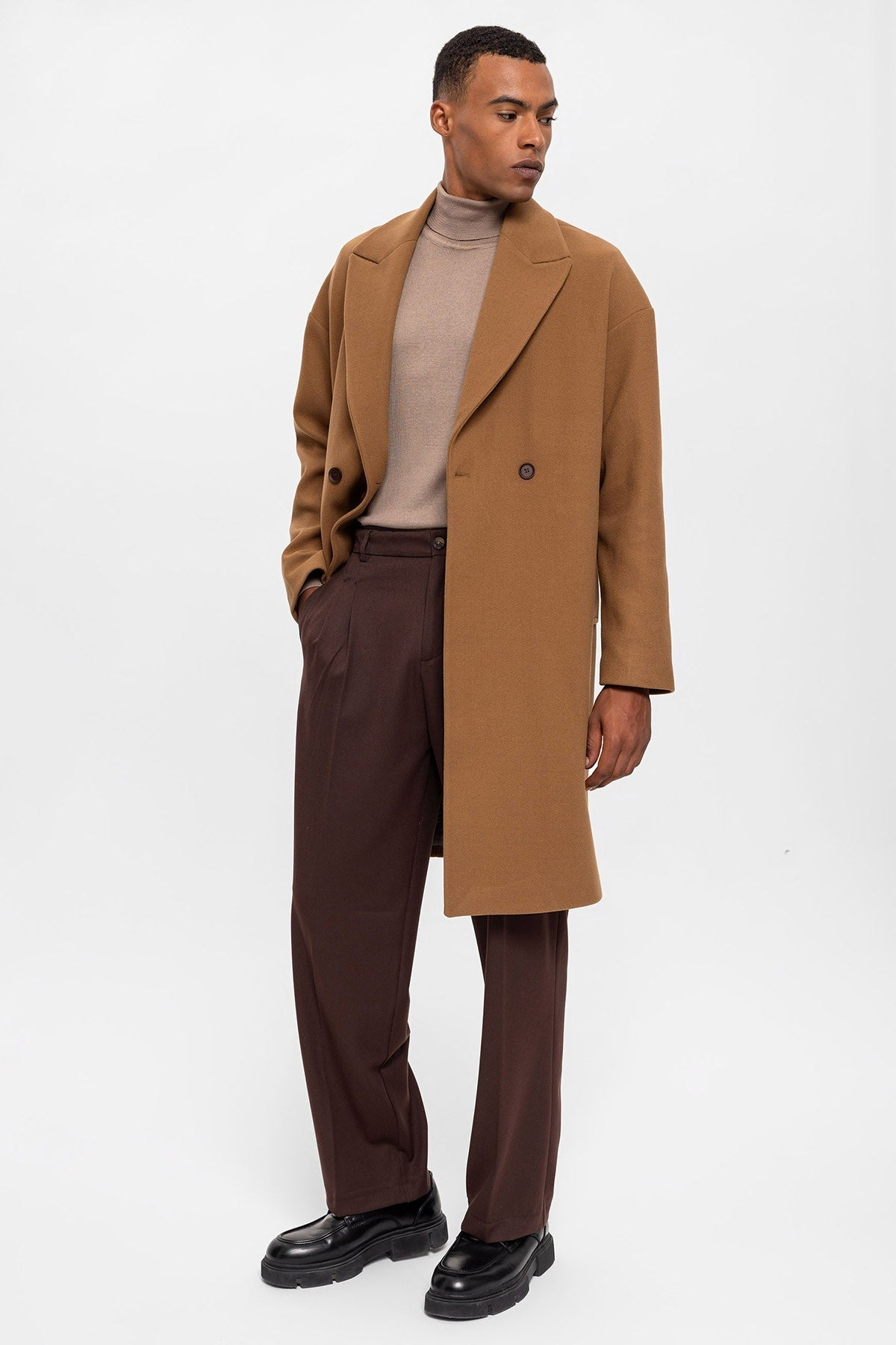 Antioch Oversized Double-Breasted Men's Coat