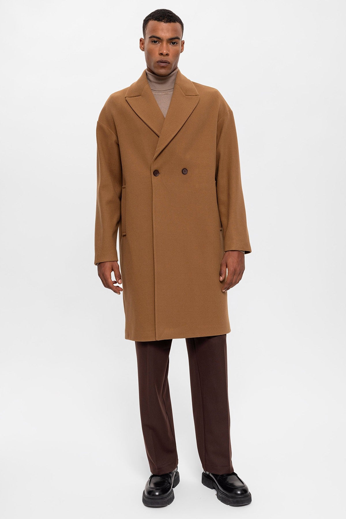 Antioch Oversized Double-Breasted Men's Coat