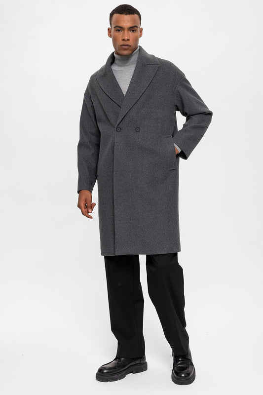 Antioch Oversized Double-Breasted Men's Coat