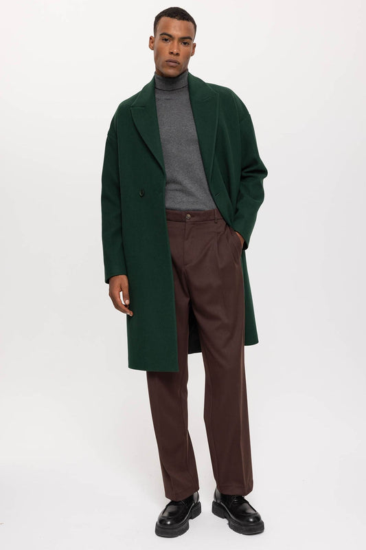 Antioch Oversized Double-Breasted Men's Coat