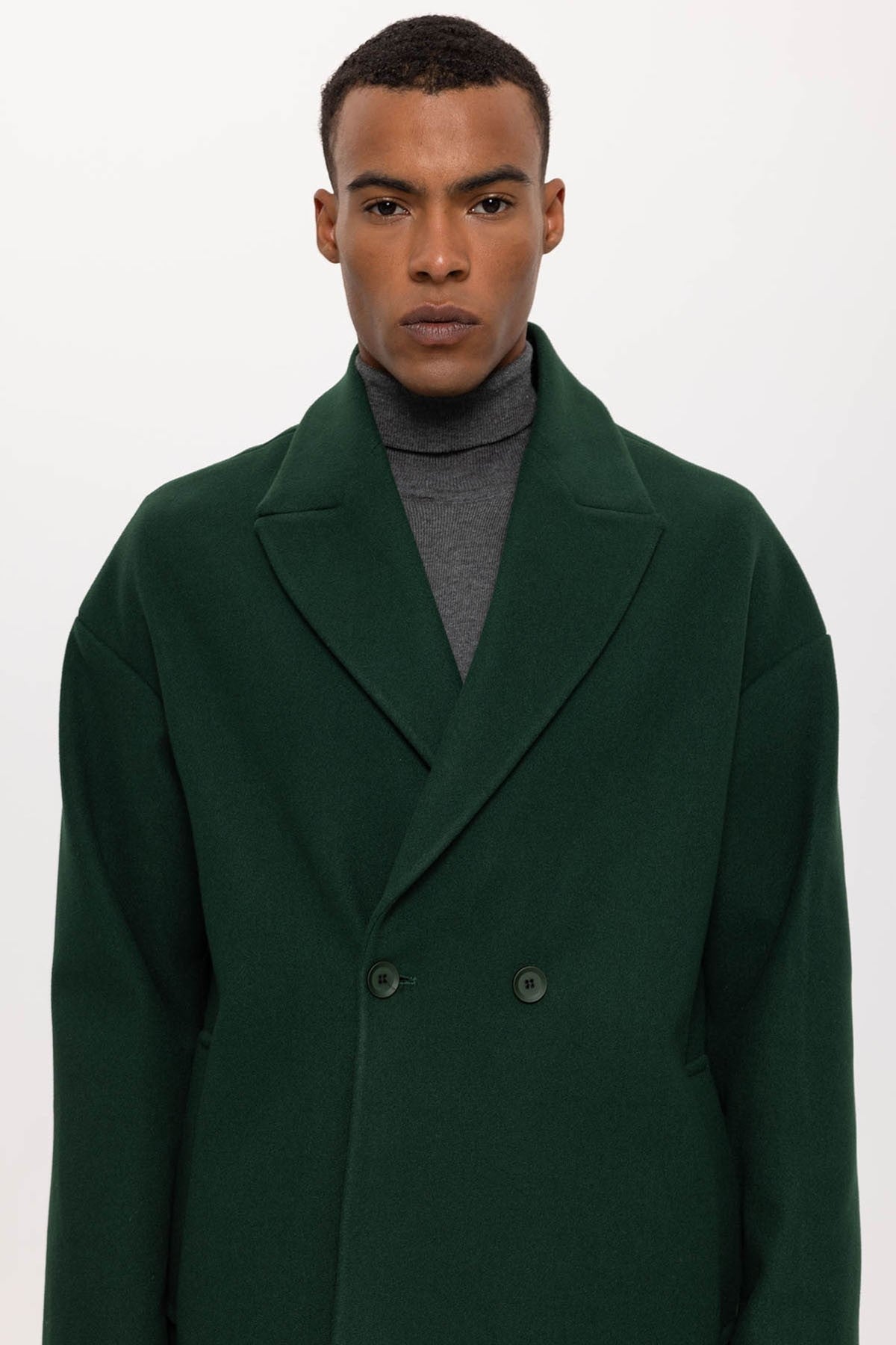 Antioch Oversized Double-Breasted Men's Coat