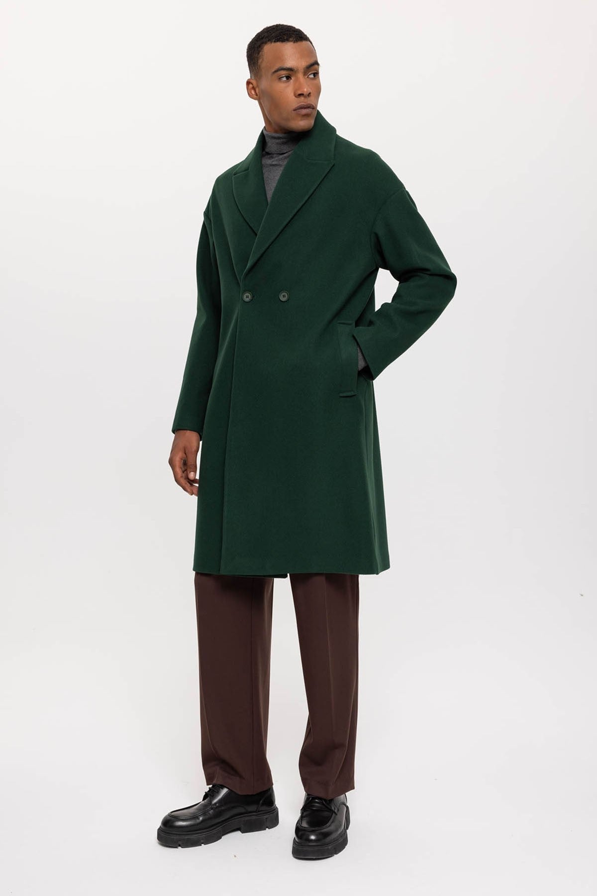 Antioch Oversized Double-Breasted Men's Coat
