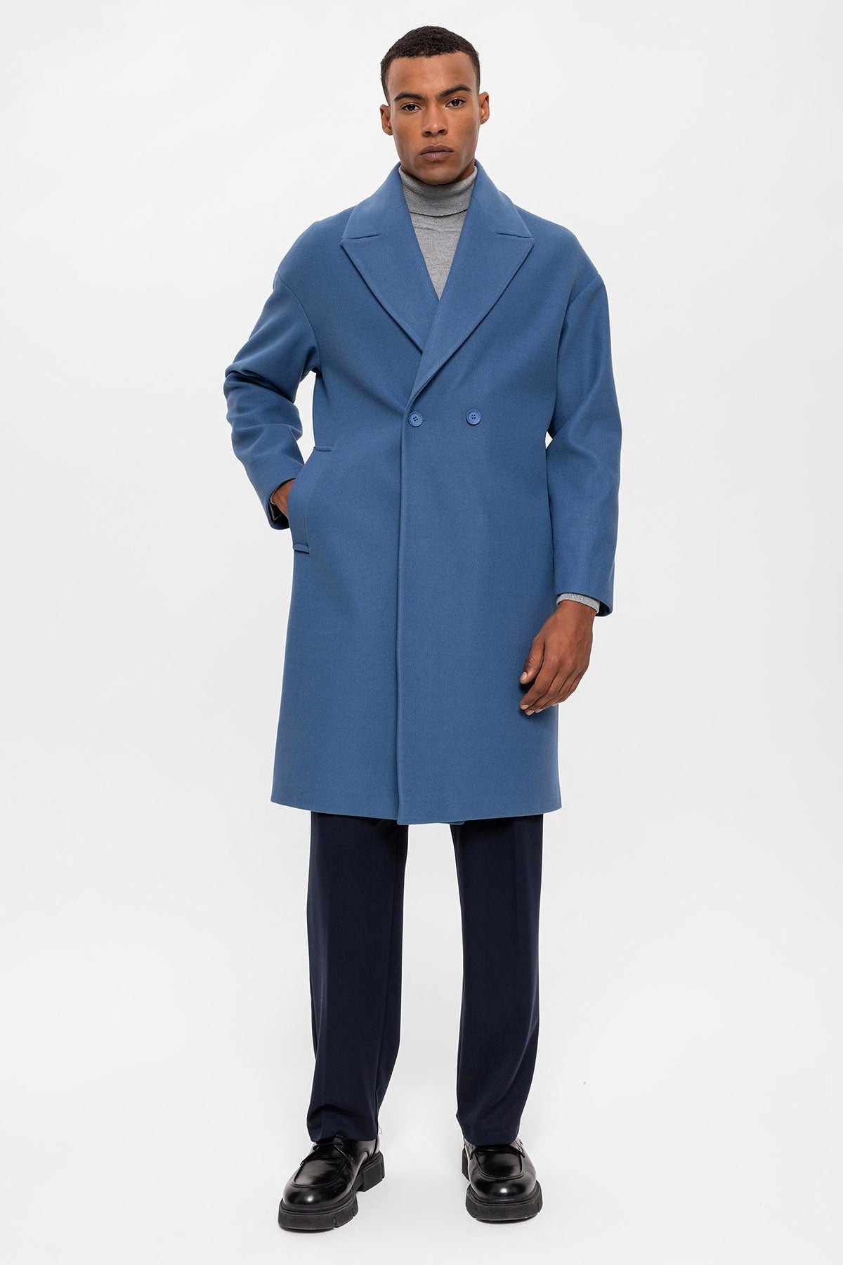 Antioch Oversized Double-Breasted Men's Coat
