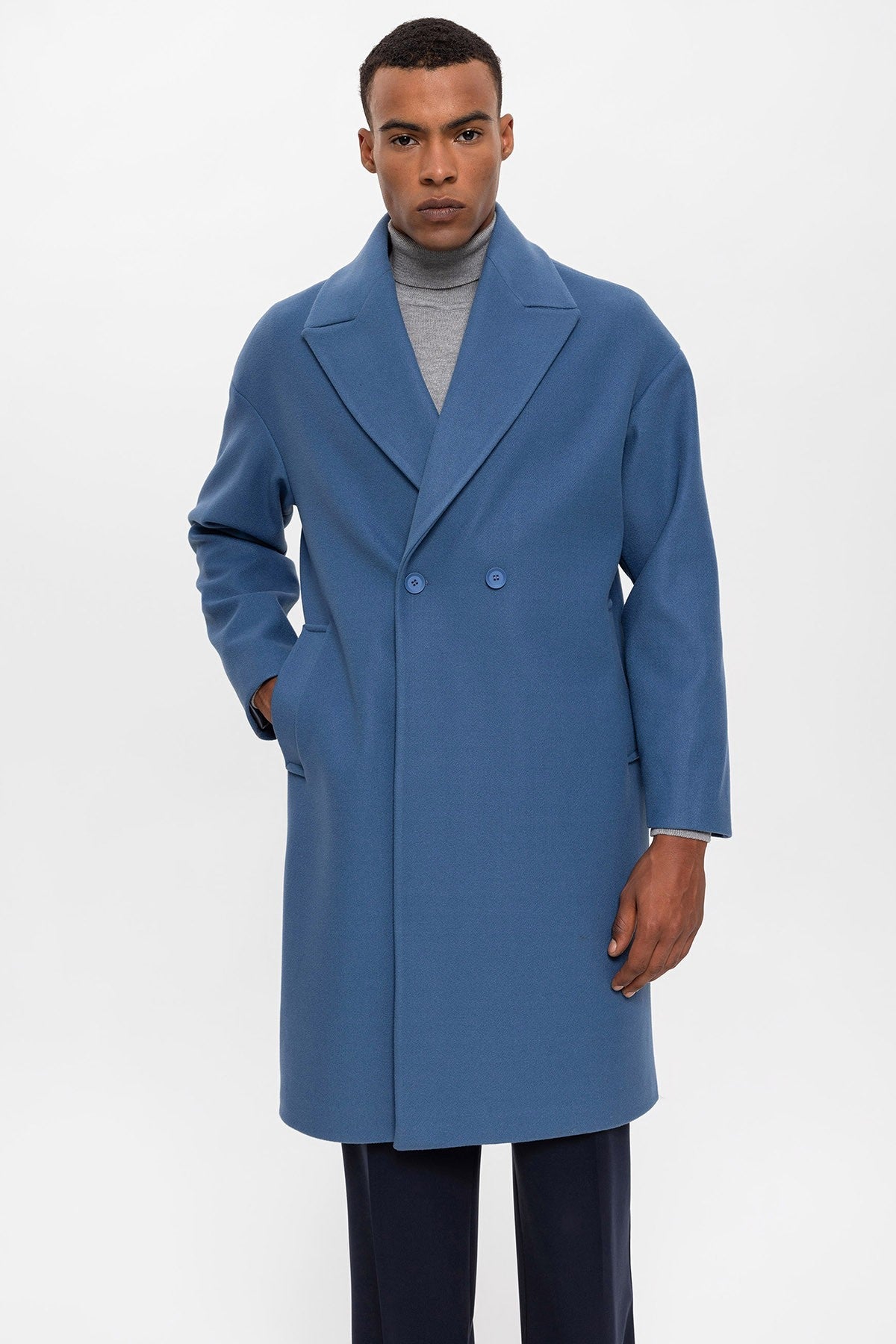 Antioch Oversized Double-Breasted Men's Coat
