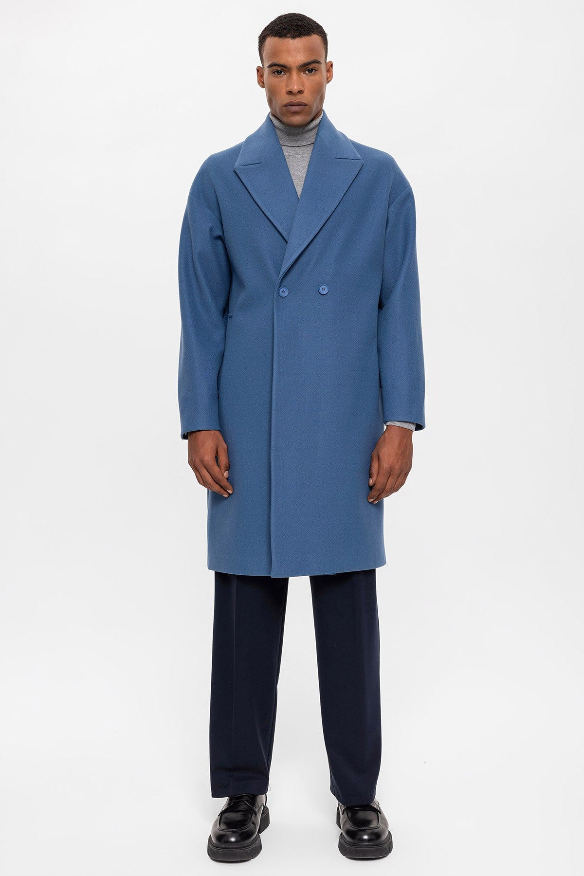 Antioch Oversized Double-Breasted Men's Coat