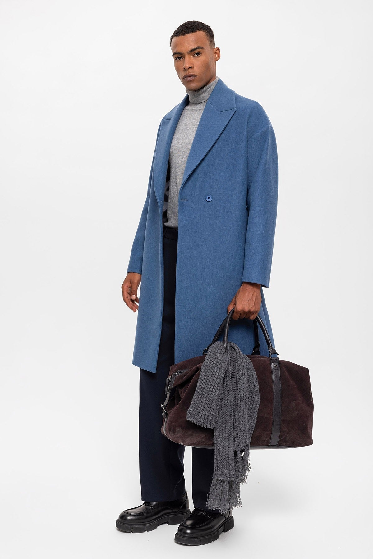 Antioch Oversized Double-Breasted Men's Coat