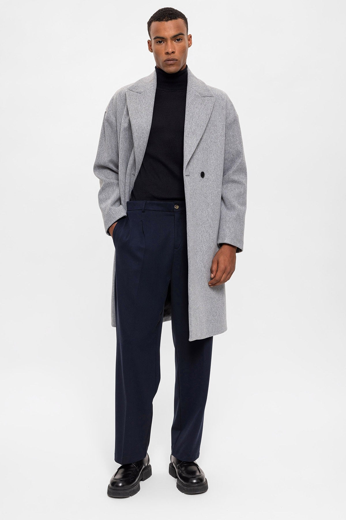 Antioch Oversized Double-Breasted Men's Coat