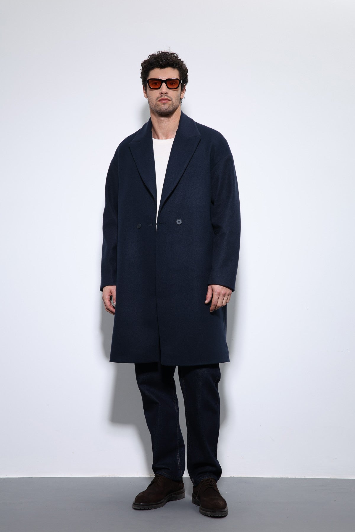 Antioch Oversized Double-Breasted Men's Coat