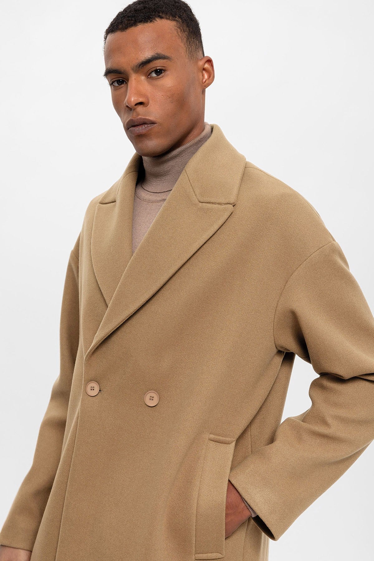 Antioch Oversized Double-Breasted Men's Coat