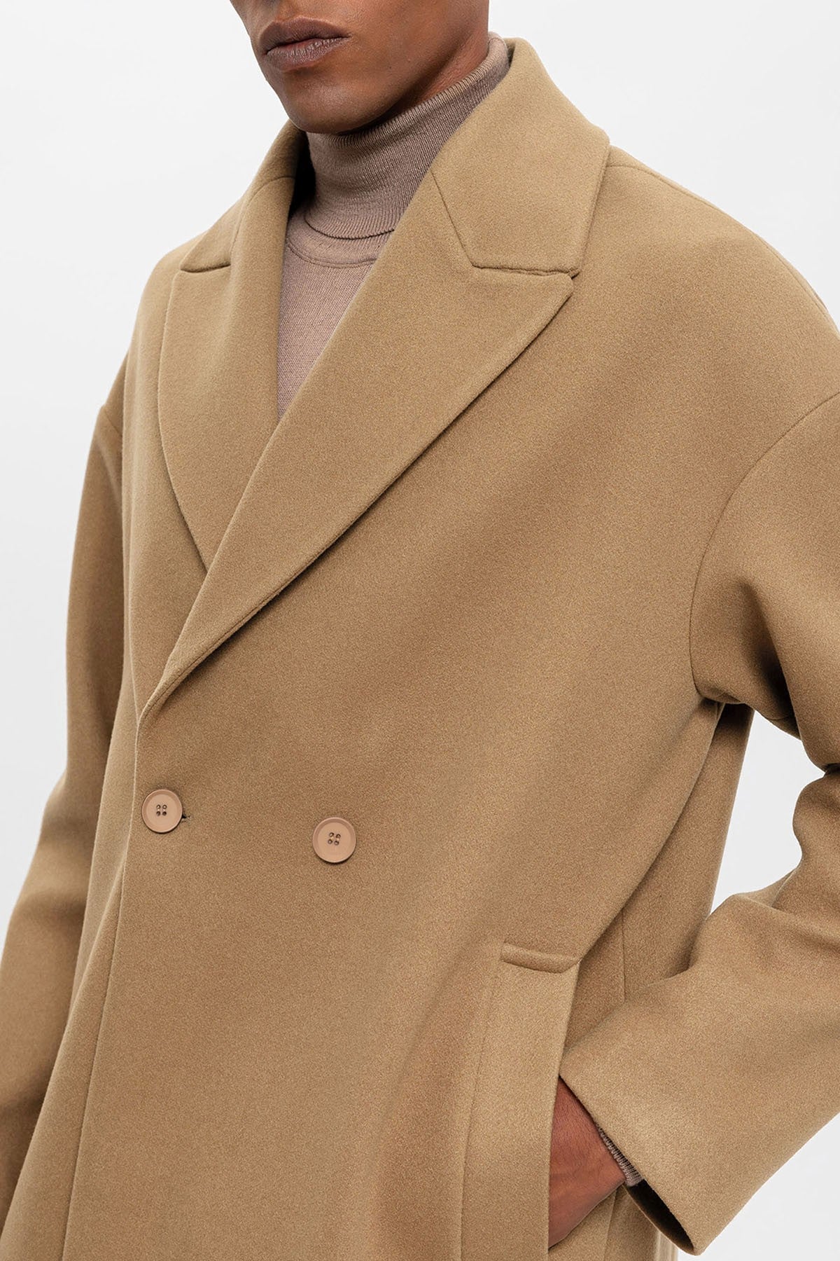 Antioch Oversized Double-Breasted Men's Coat