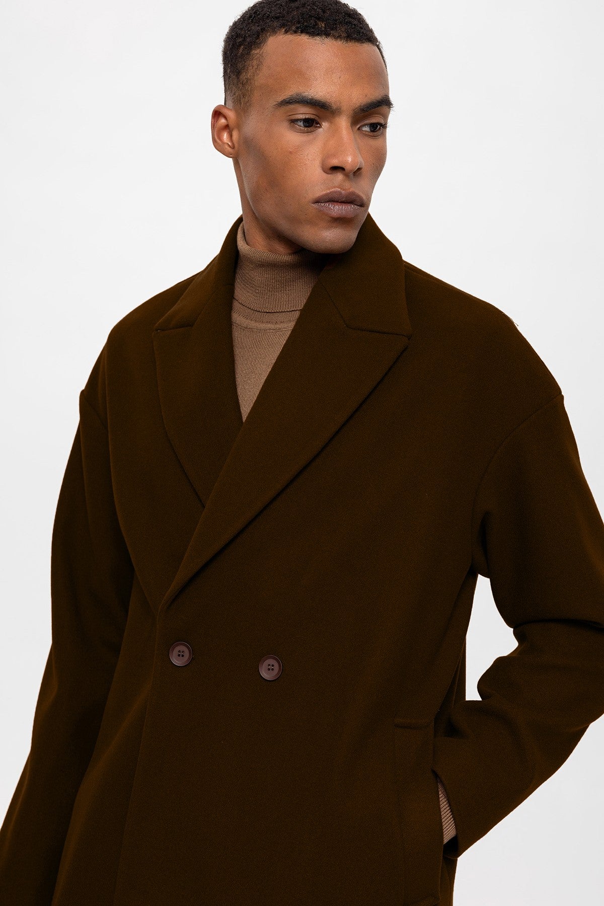 Antioch Oversized Double-Breasted Men's Coat