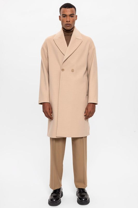 Antioch Oversized Double-Breasted Men's Coat