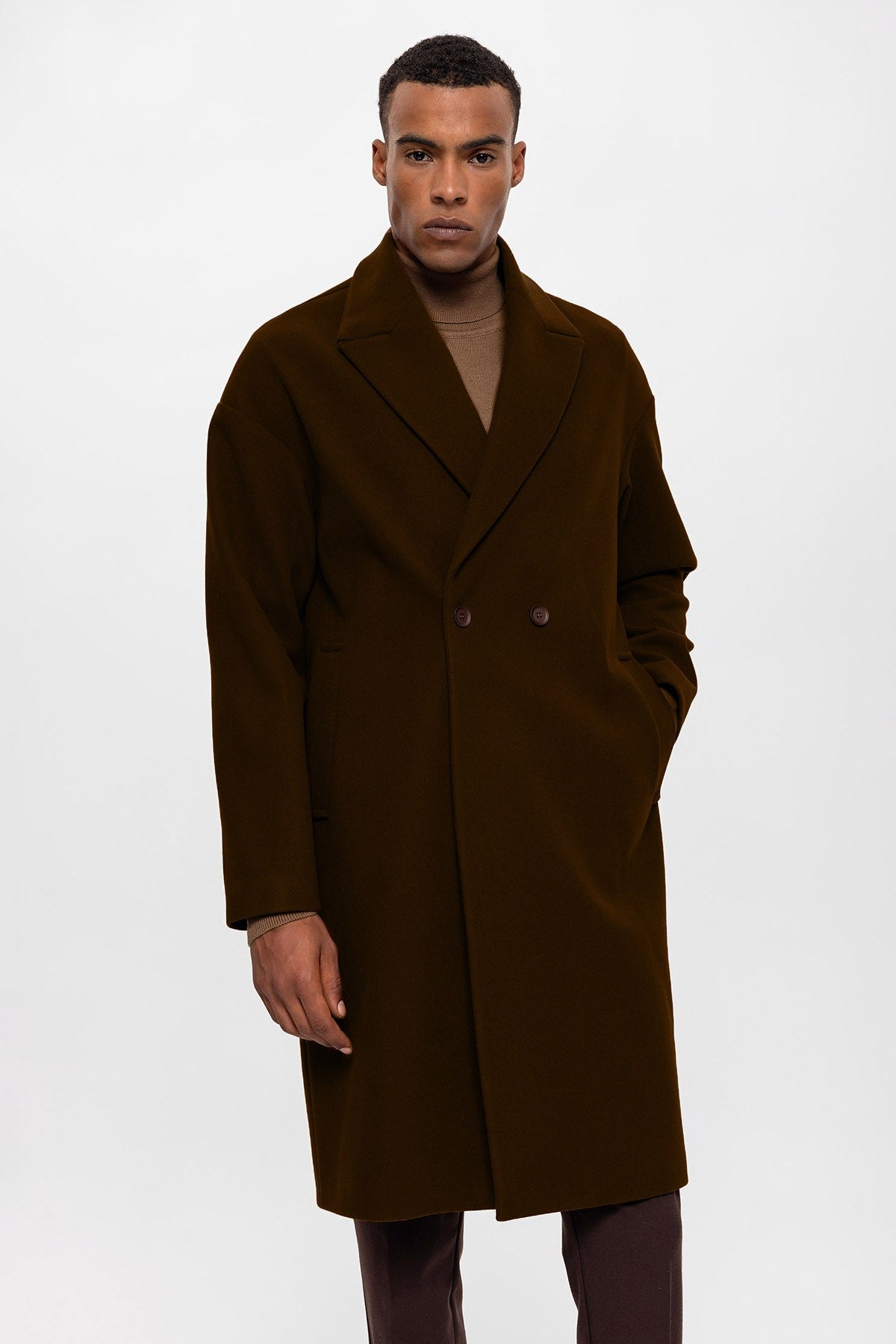 Antioch Oversized Double-Breasted Men's Coat