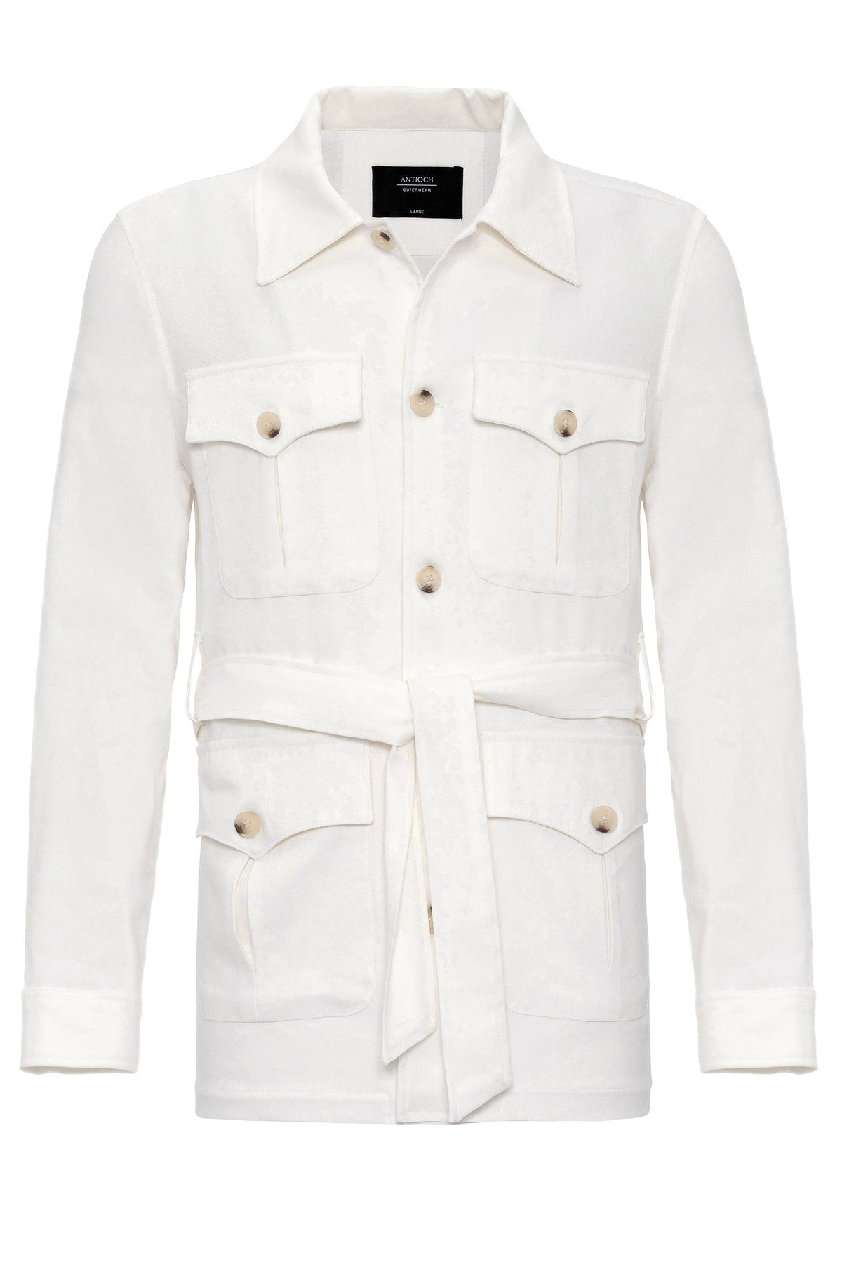 Antioch Men's Belted Seasonal Linen Coat