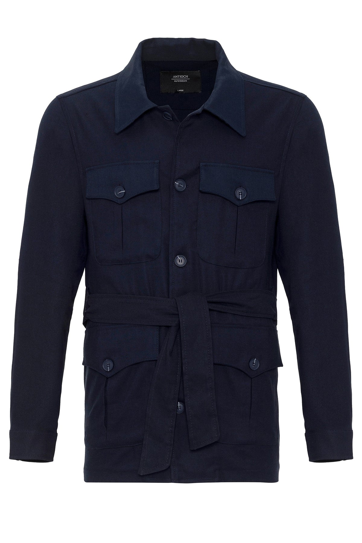 Antioch Men's Belted Seasonal Linen Coat