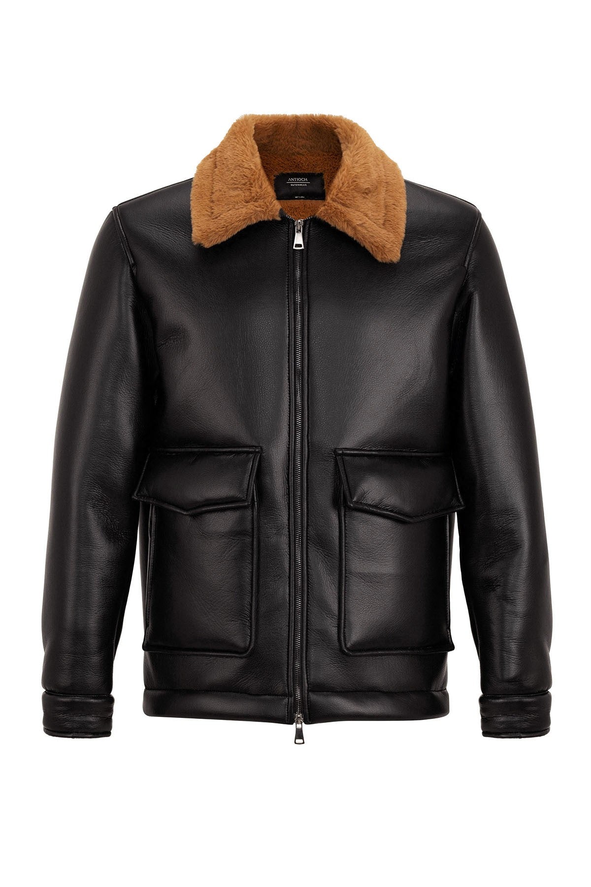 Antioch Astar Detailed Faux Leather Jacket