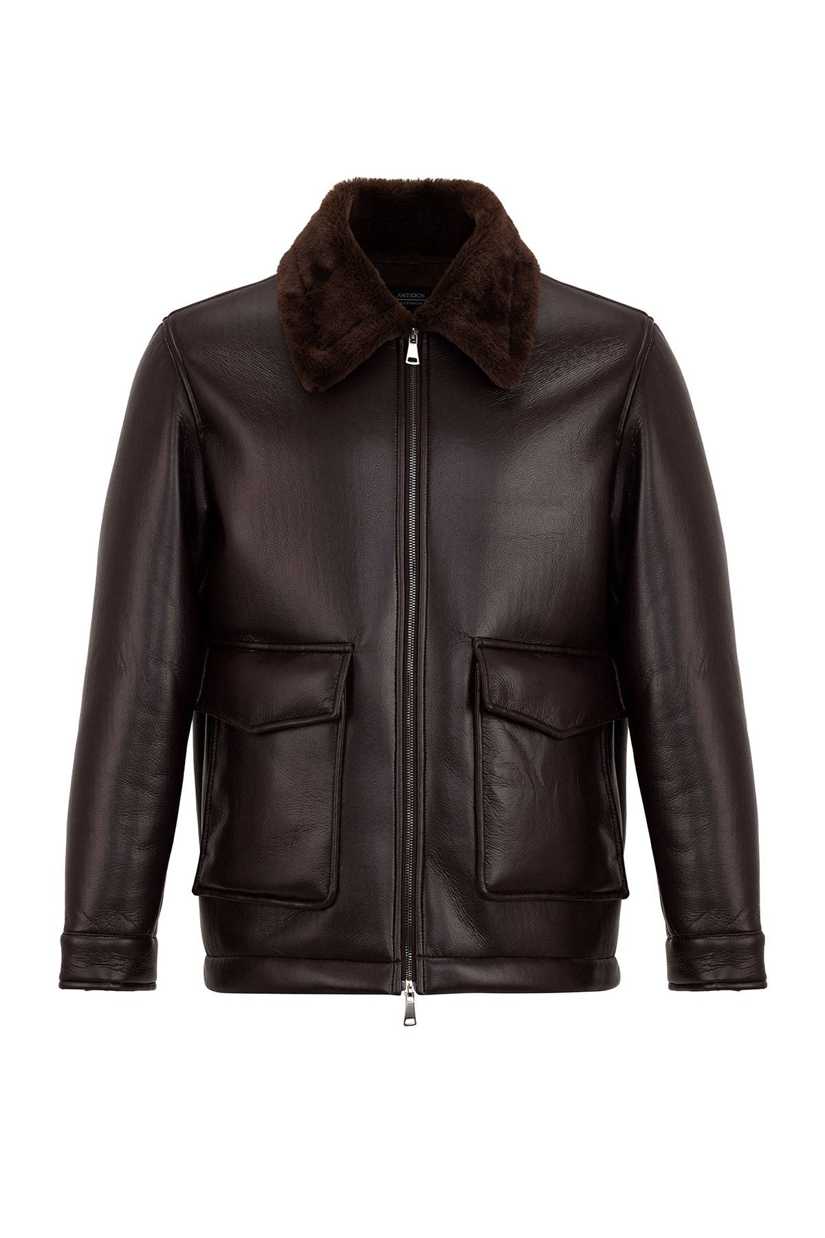 Antioch Astar Detailed Faux Leather Jacket