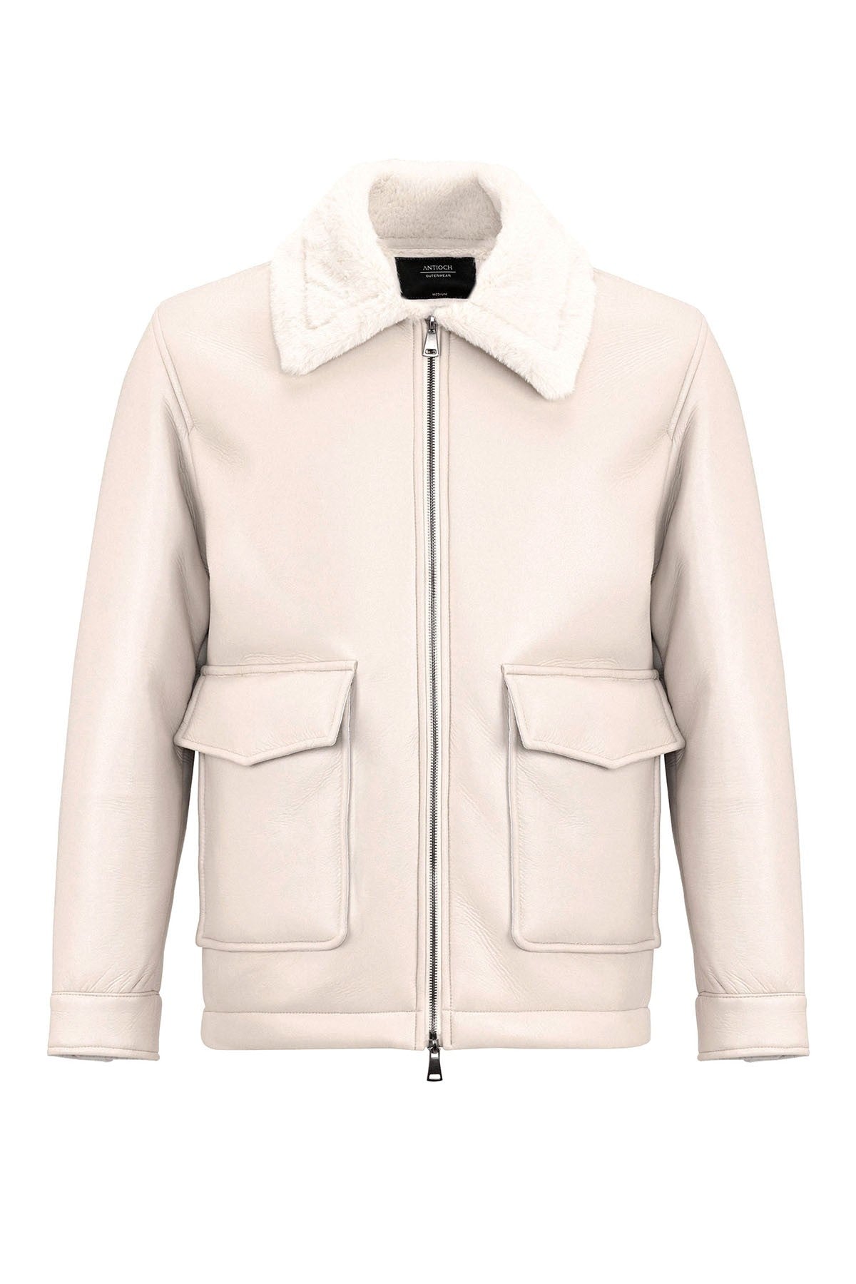 Antioch Astar Detailed Faux Leather Jacket