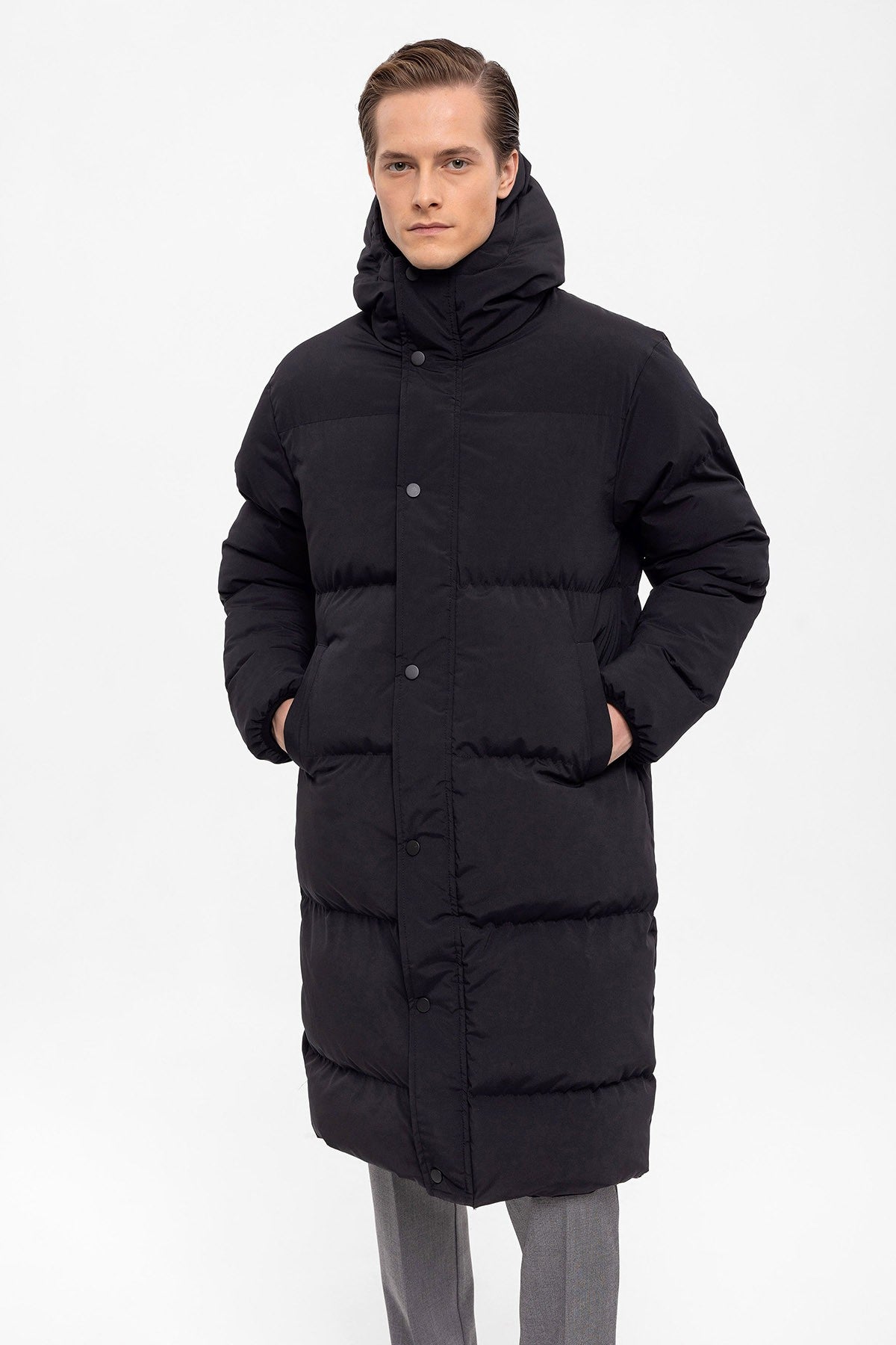 Antioch Long Hooded Puffer Jacket