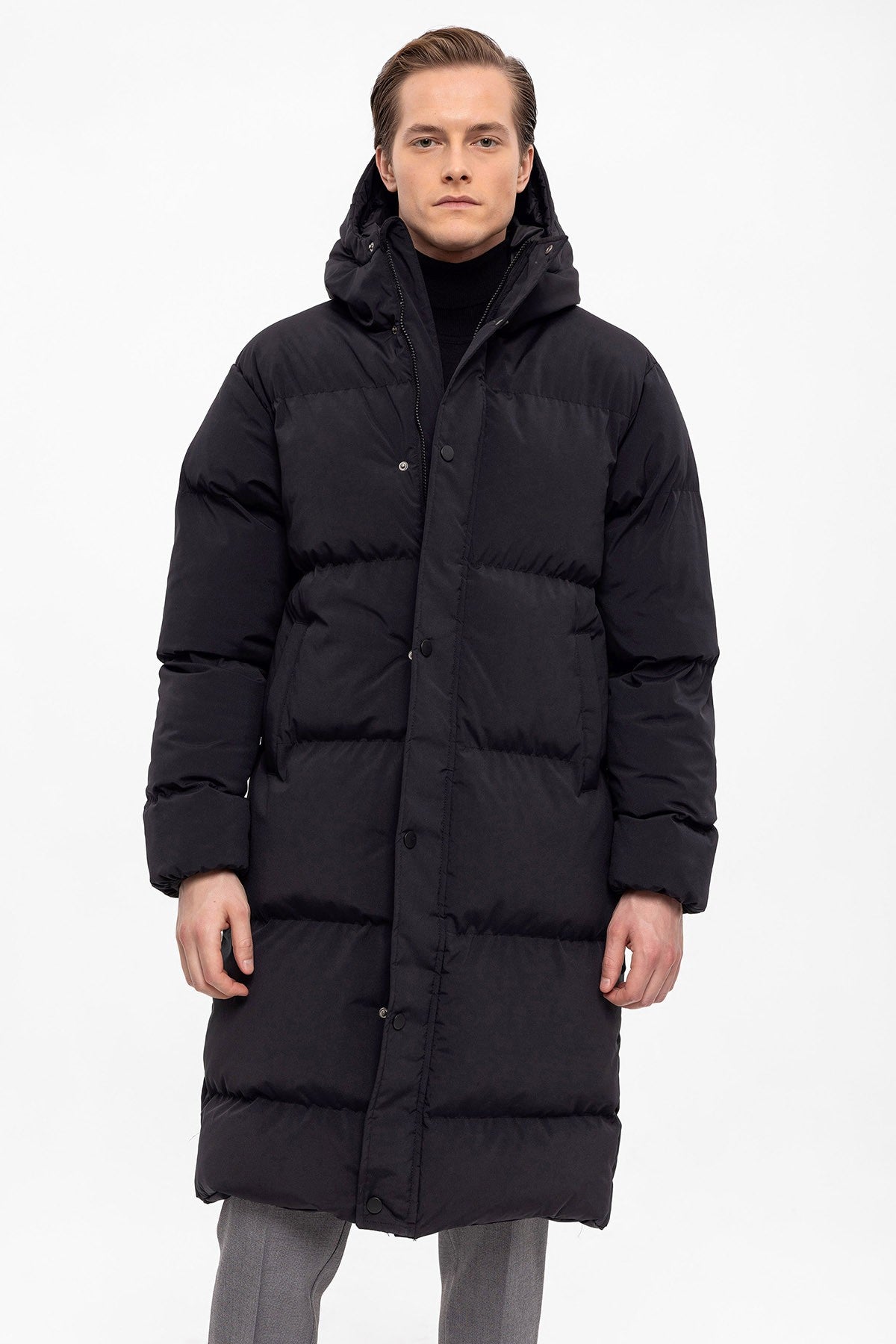 Antioch Long Hooded Puffer Jacket