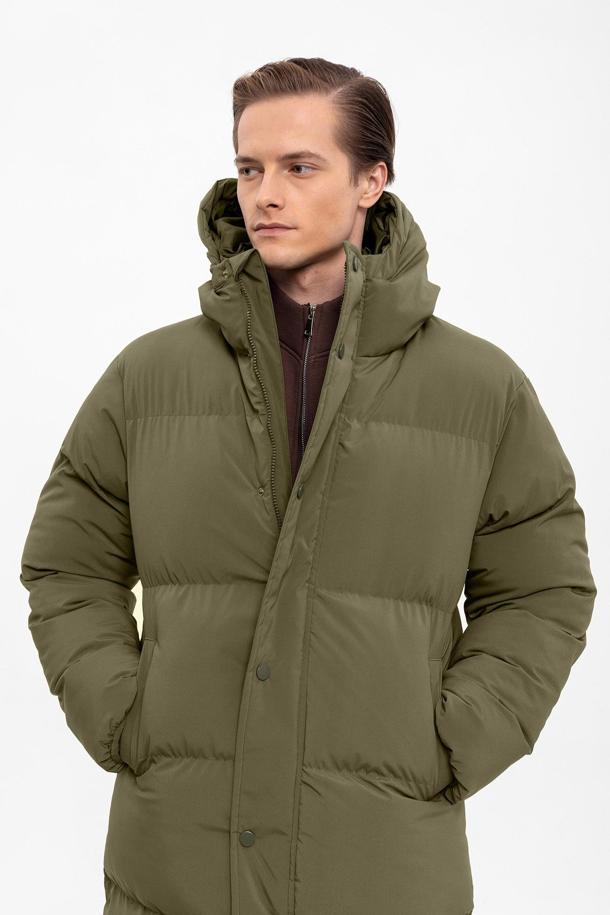 Antioch Long Hooded Puffer Jacket