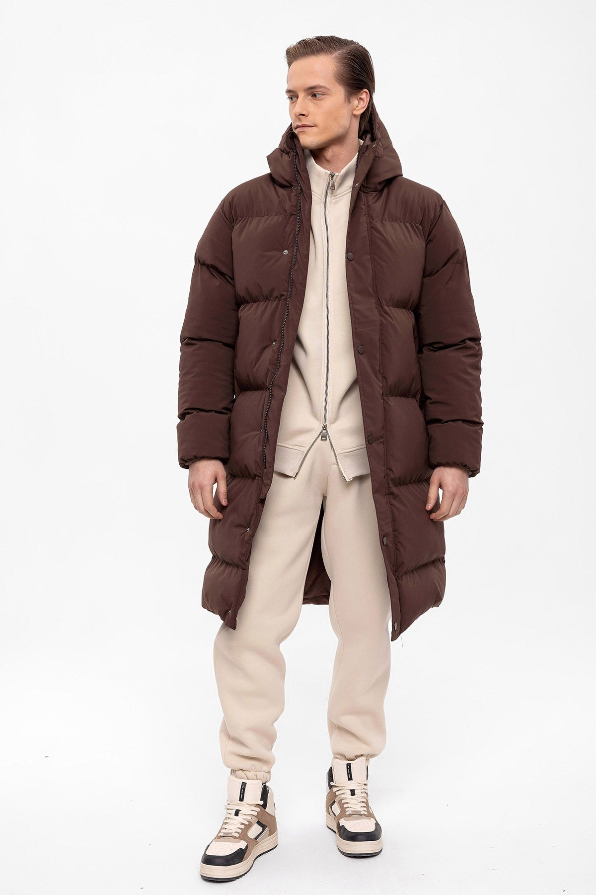 Antioch Long Hooded Puffer Jacket