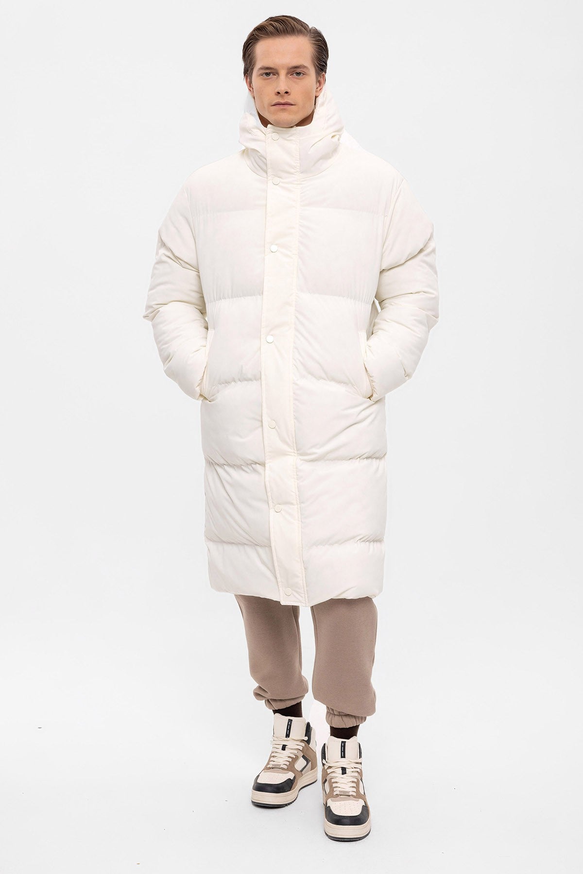 Antioch Long Hooded Puffer Jacket